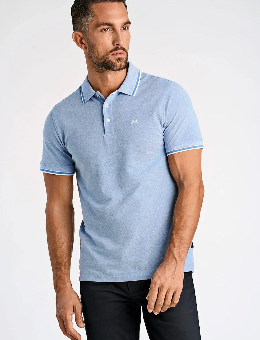 Lindbergh - Orangic cotton polo piqué S/S- rela - kurzärmelig - navy-lt blue - 5