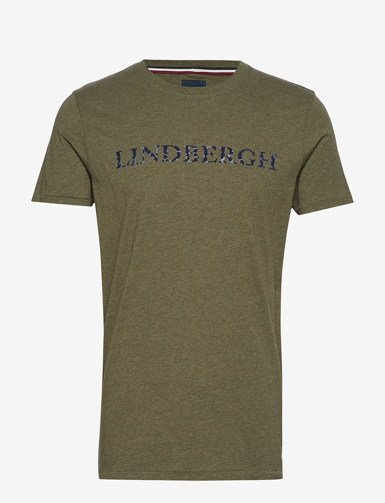 Melange flock tee - ARMY MEL