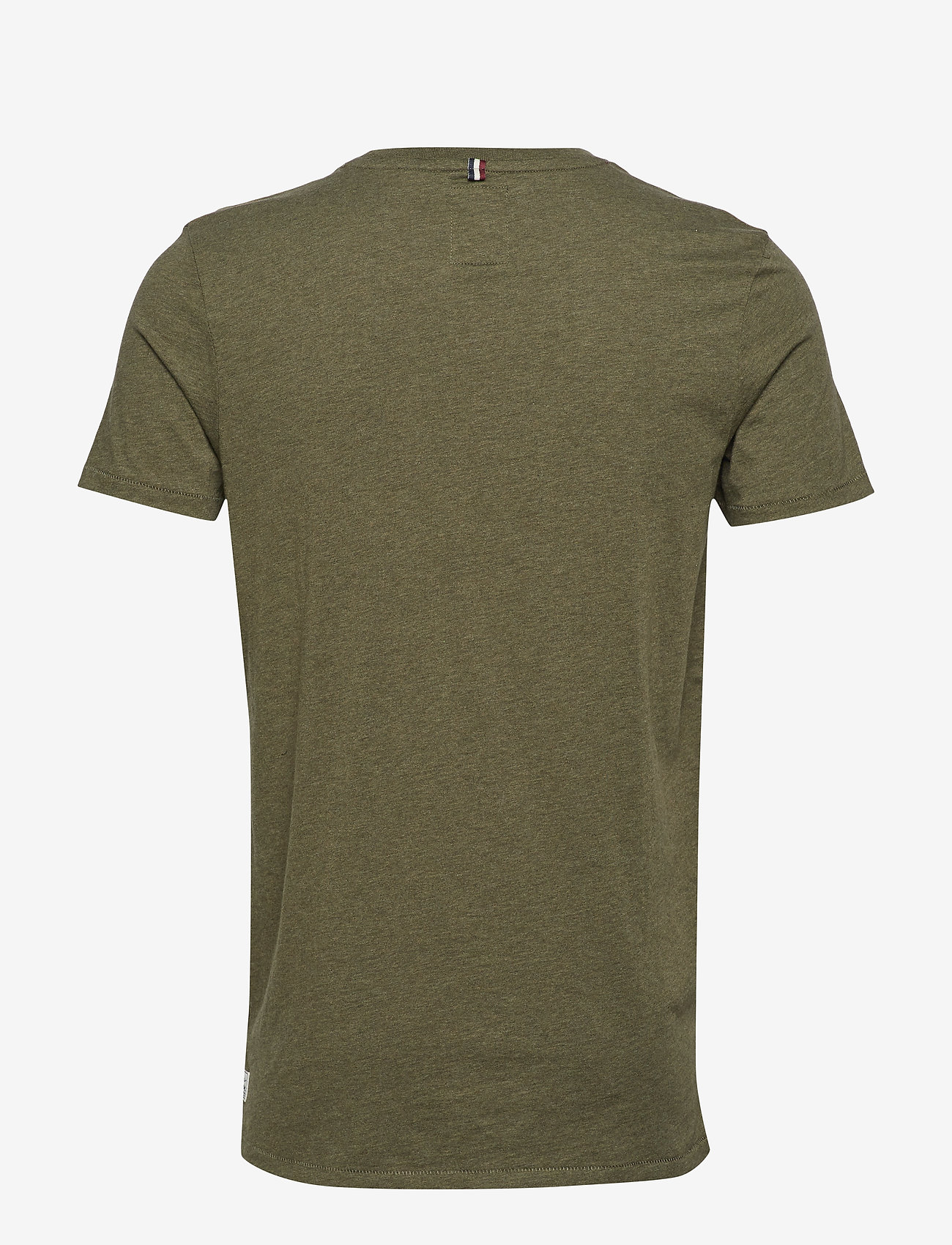Lindbergh - Melange flock tee - army mel - 1