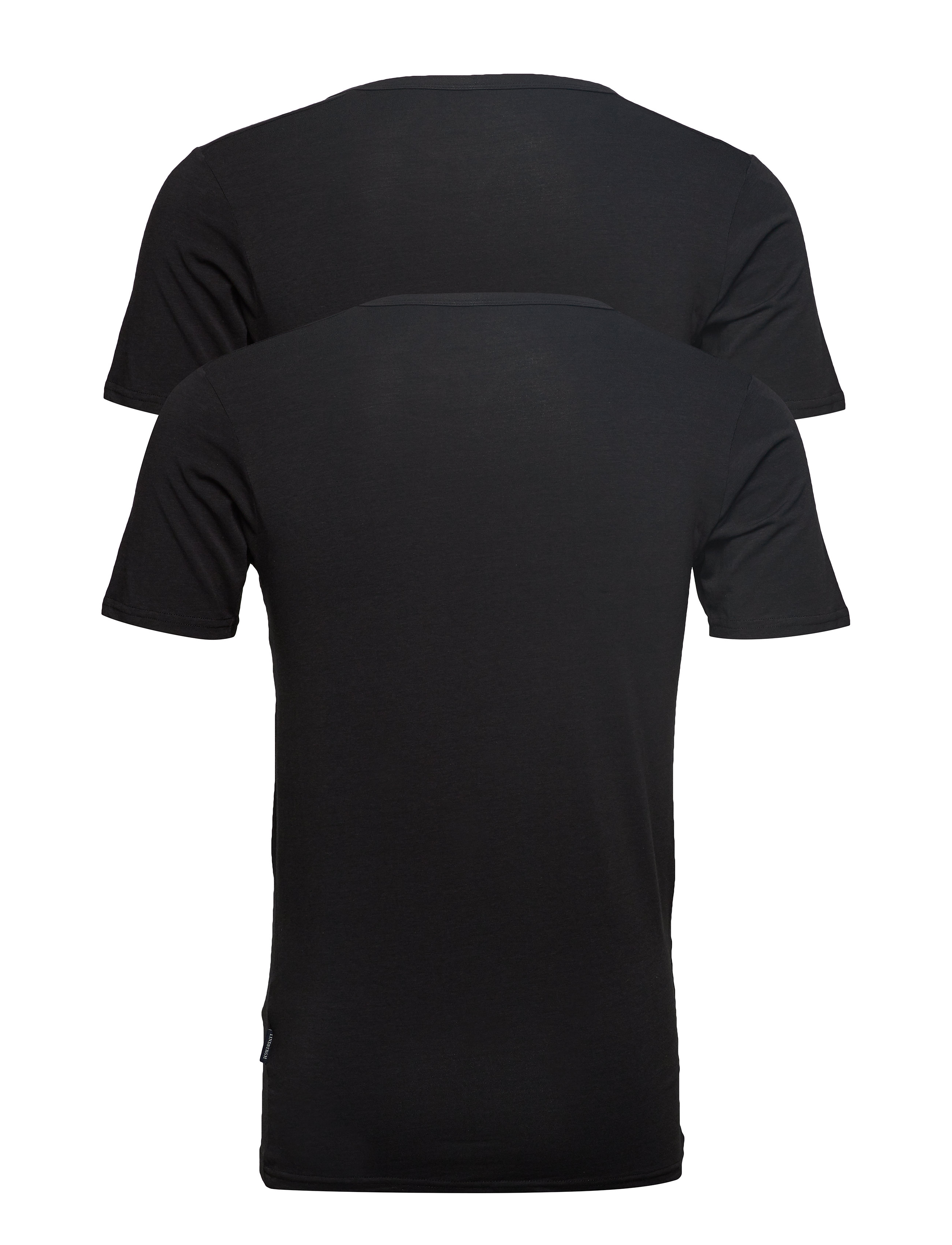 Lindbergh - Basic bamboo tee S/S 2 pack - basic t-shirts - black - 3