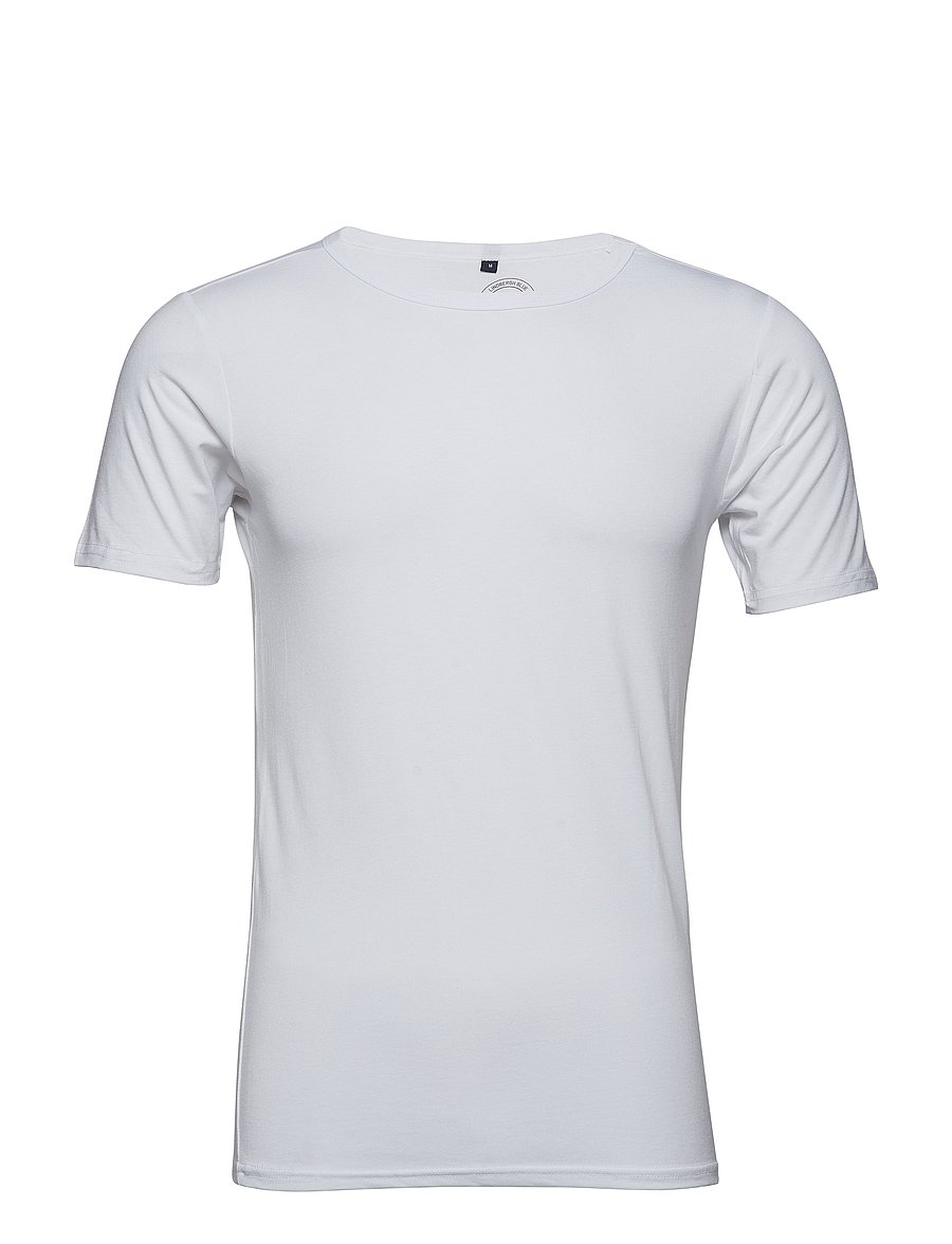 Lindbergh - Basic bamboo tee S/S 2 pack - t-shirts im multipack - white - 2