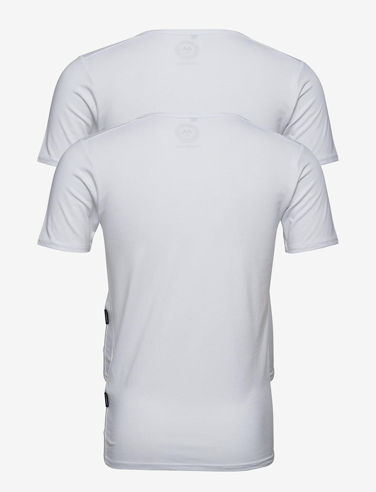 Lindbergh - Basic bamboo tee S/S 2 pack - höstkläder - white - 3