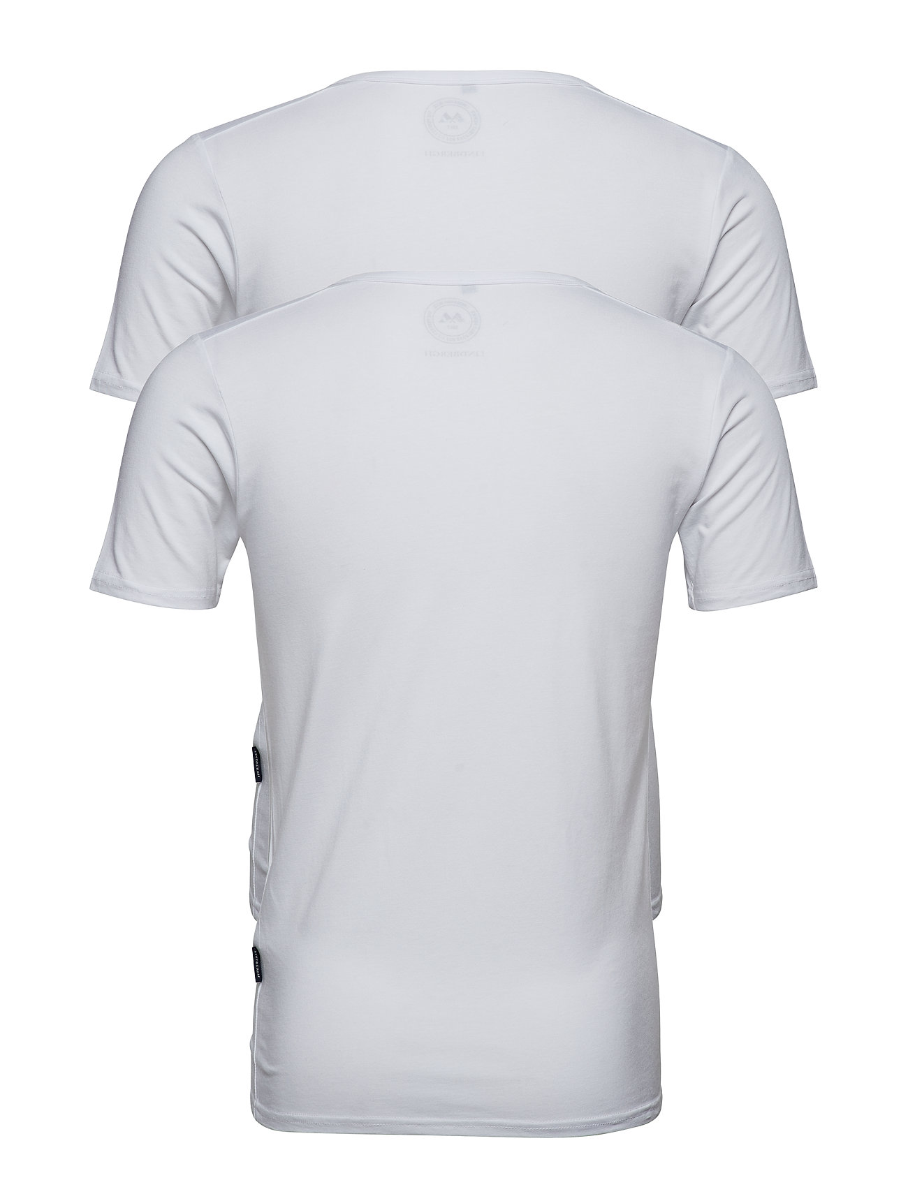 Lindbergh - Basic bamboo tee S/S 2 pack - basic t-shirts - white - 3