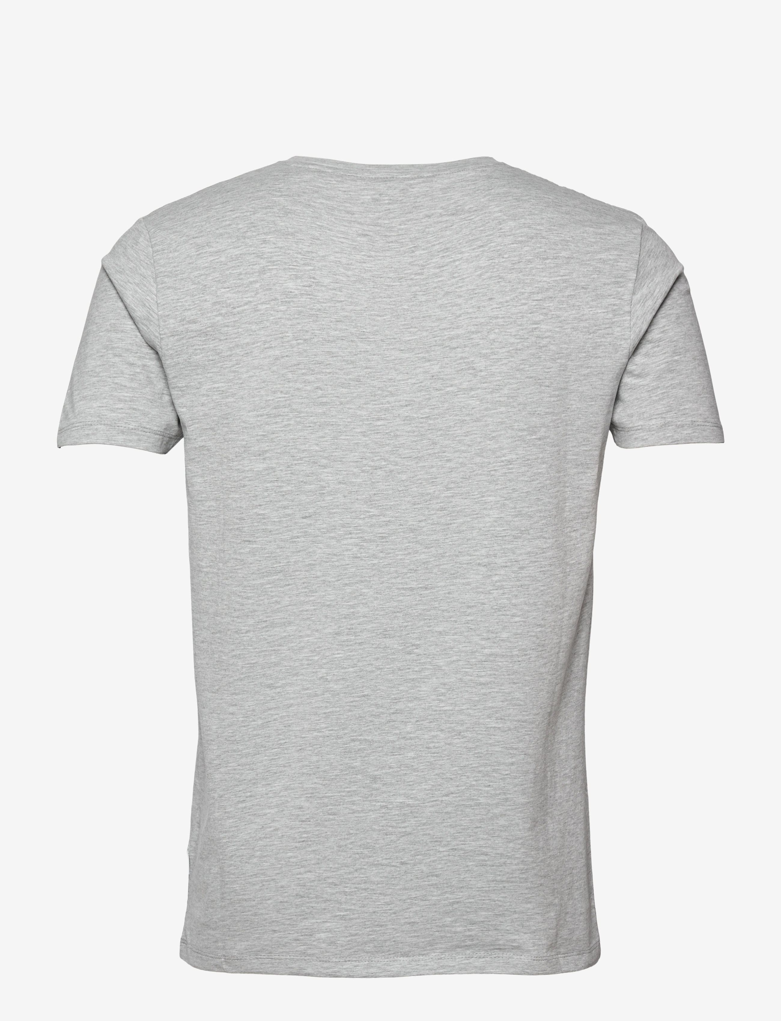Lindbergh - Mens stretch v-neck tee S/S - v-neck t-shirts - grey mel - 2