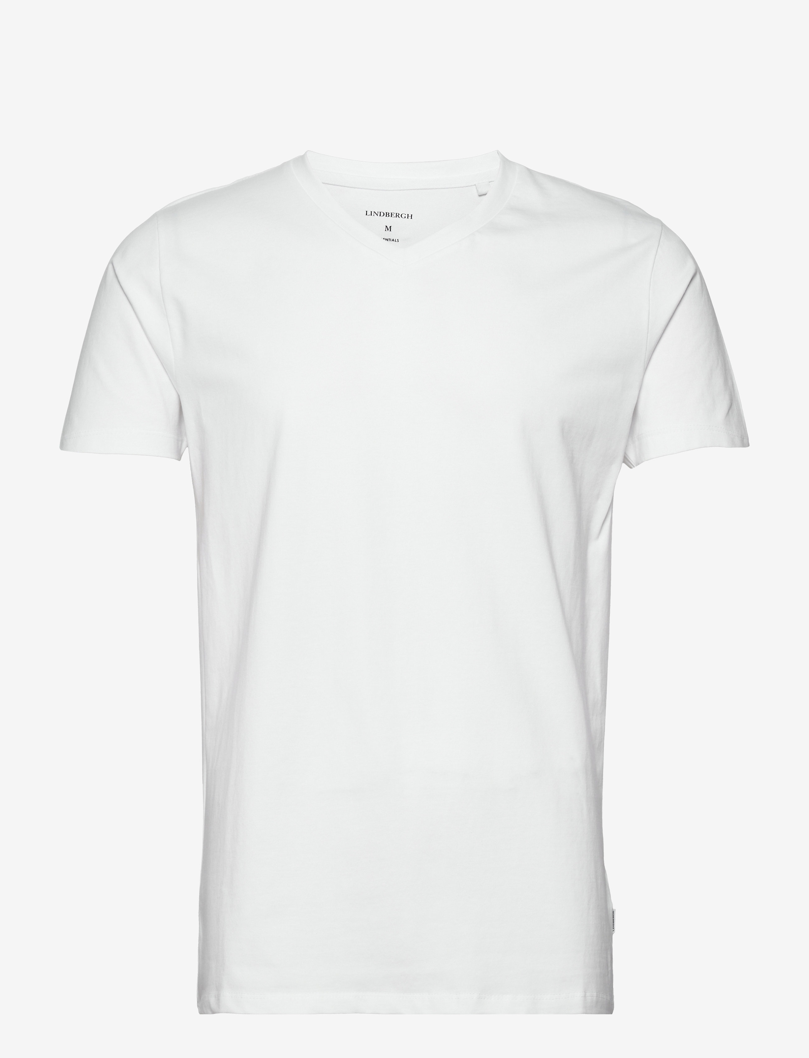 LINDBERGH Mens Stretch V-Ausschnitt Tee S/S Weiß - L - Herren