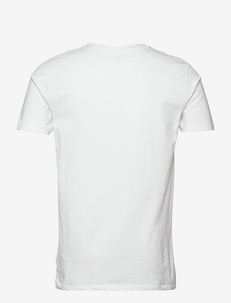 Lindbergh - Mens stretch v-neck tee S/S - t-shirts mit v-ausschnitt - white - 2