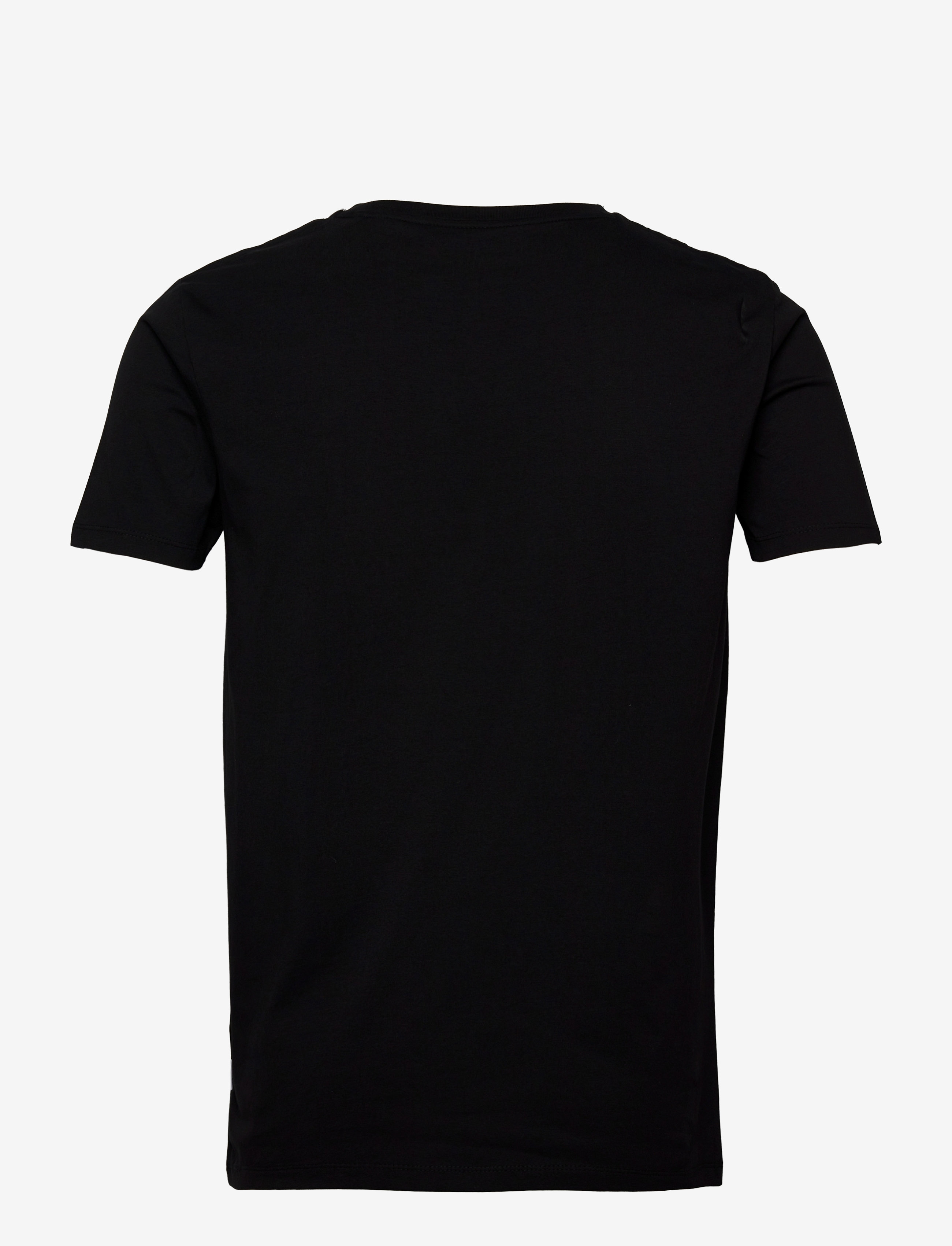 Lindbergh - Mens stretch crew neck tee s/s - kortärmade t-shirts - black - 2