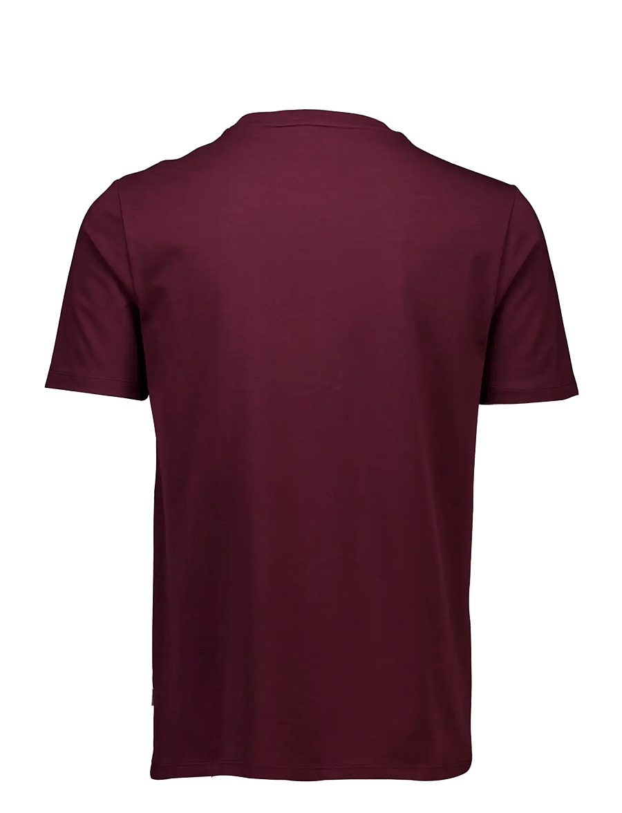 Lindbergh - Mens stretch crew neck tee s/s - lühikeste varrukatega t-särgid - deep burgundy - 2
