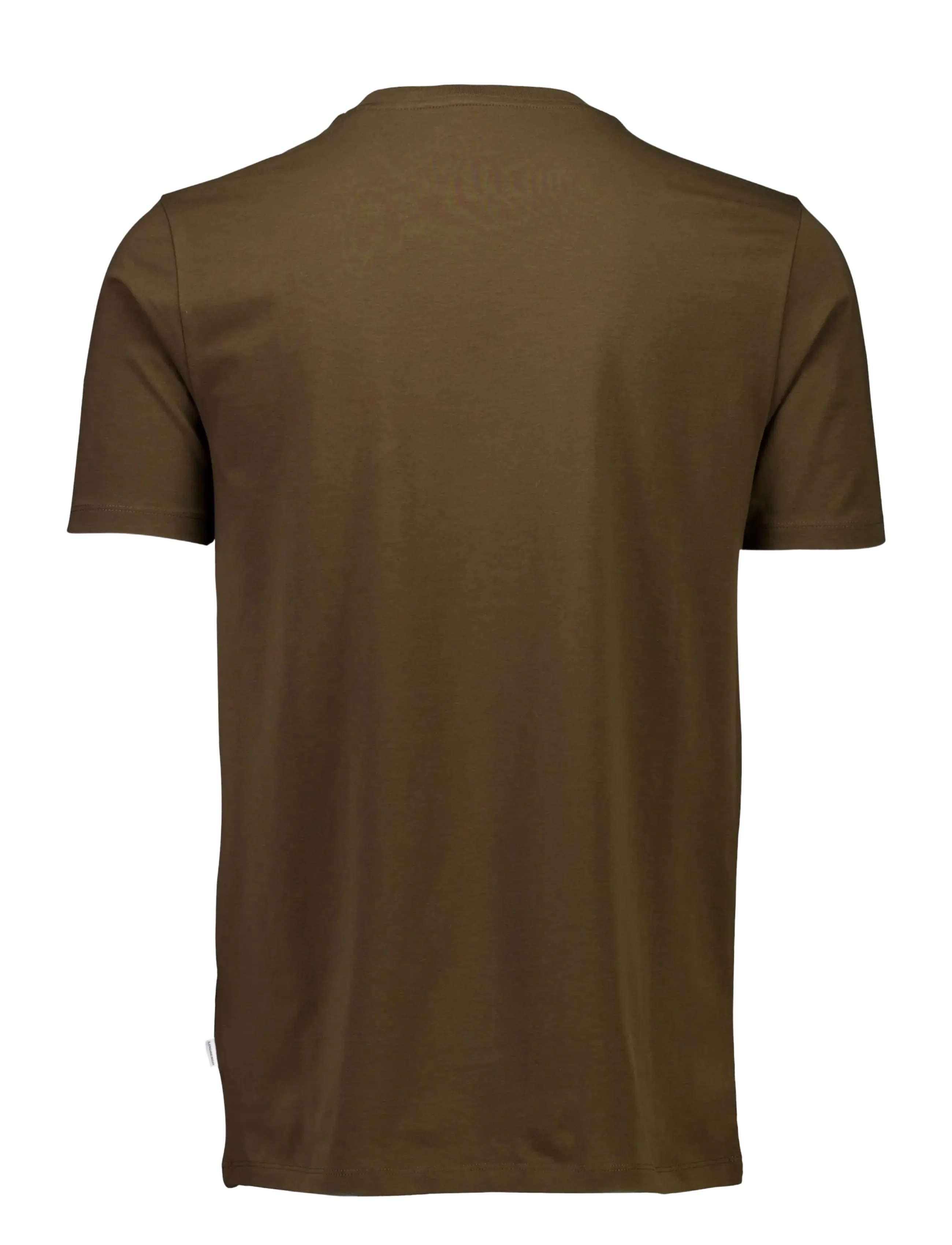 Lindbergh - Mens stretch crew neck tee s/s - kortärmade t-shirts - dk brown - 2