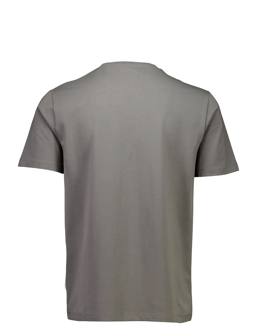 Lindbergh - Mens stretch crew neck tee s/s - kurzärmelige t-shirts - grey stone - 2
