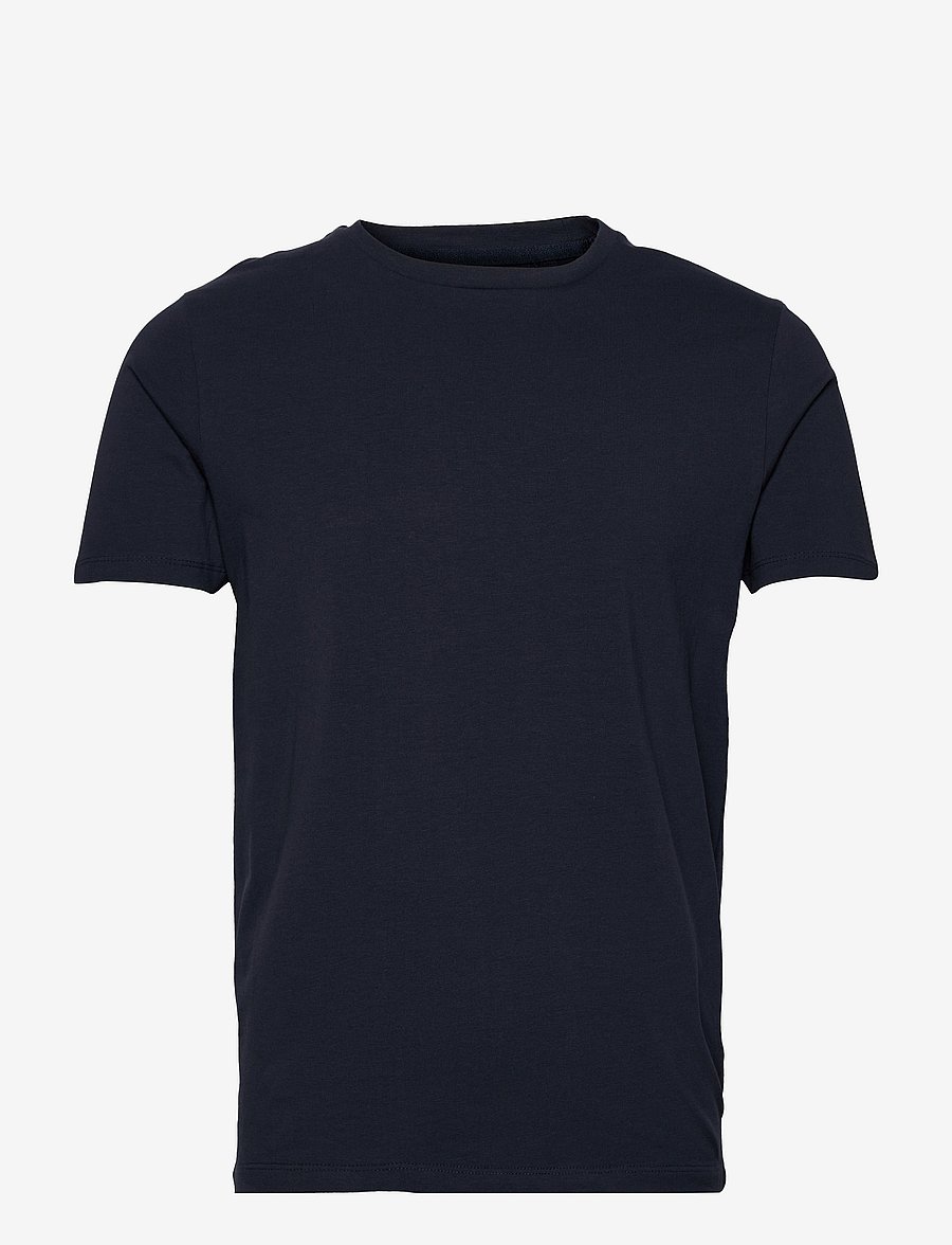 Lindbergh - Mens stretch crew neck tee s/s - lyhythihaiset - navy - 1