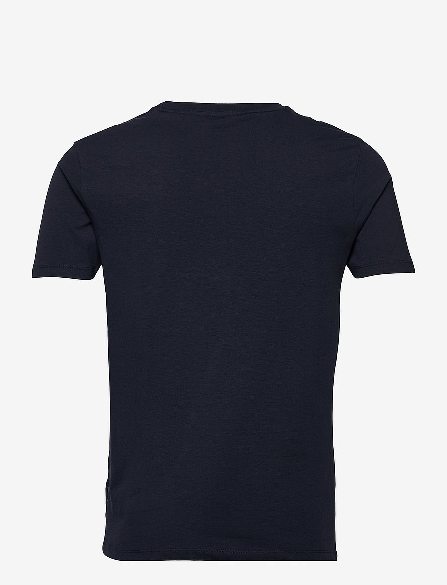 Lindbergh - Mens stretch crew neck tee s/s - lyhythihaiset - navy - 2