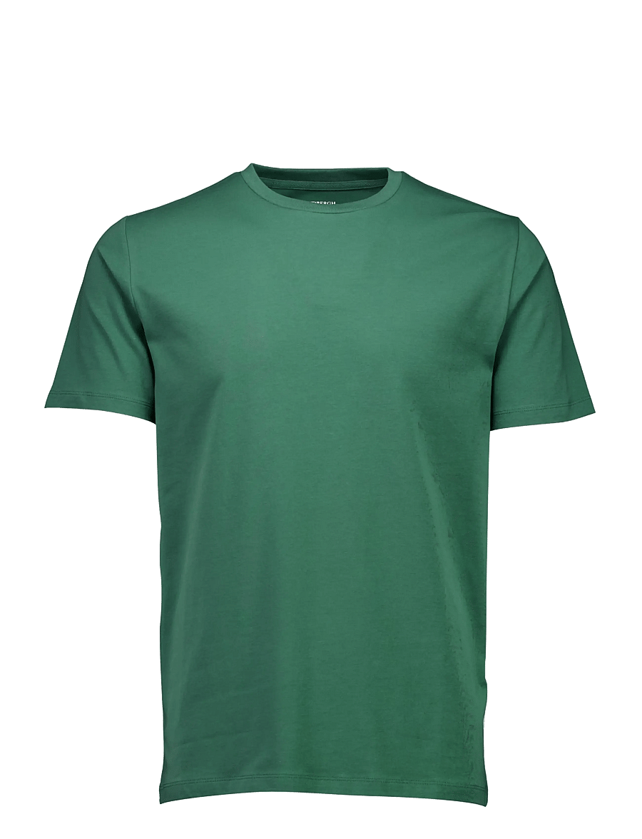 Lindbergh - Mens stretch crew neck tee s/s - kurzärmelige t-shirts - pine green - 1