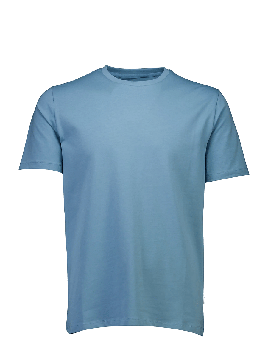 Lindbergh - Mens stretch crew neck tee s/s - kurzärmelige t-shirts - shadow blue - 1