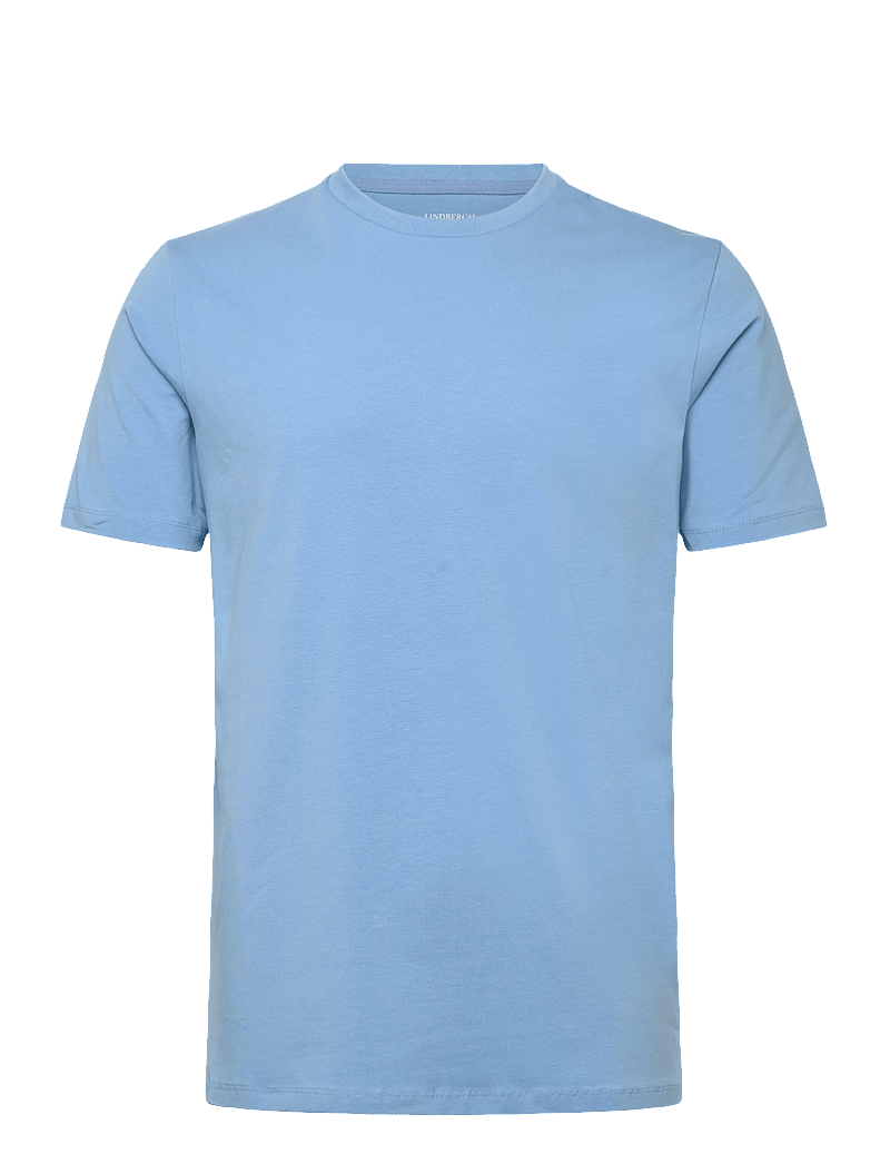 Lindbergh - Mens stretch crew neck tee s/s - short-sleeved t-shirts - surf blue - 1