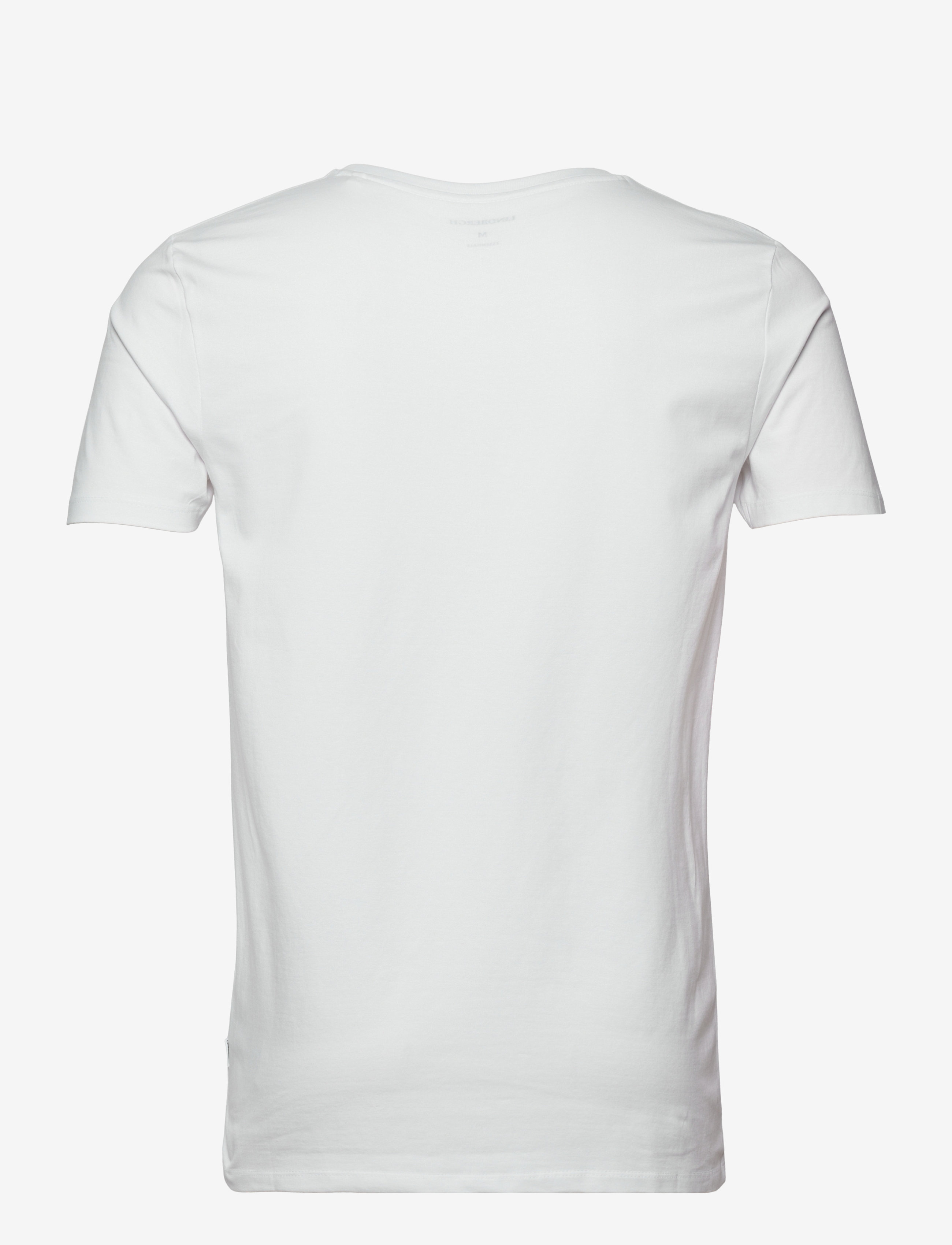 Lindbergh - Mens stretch crew neck tee s/s - short-sleeved t-shirts - white - 2