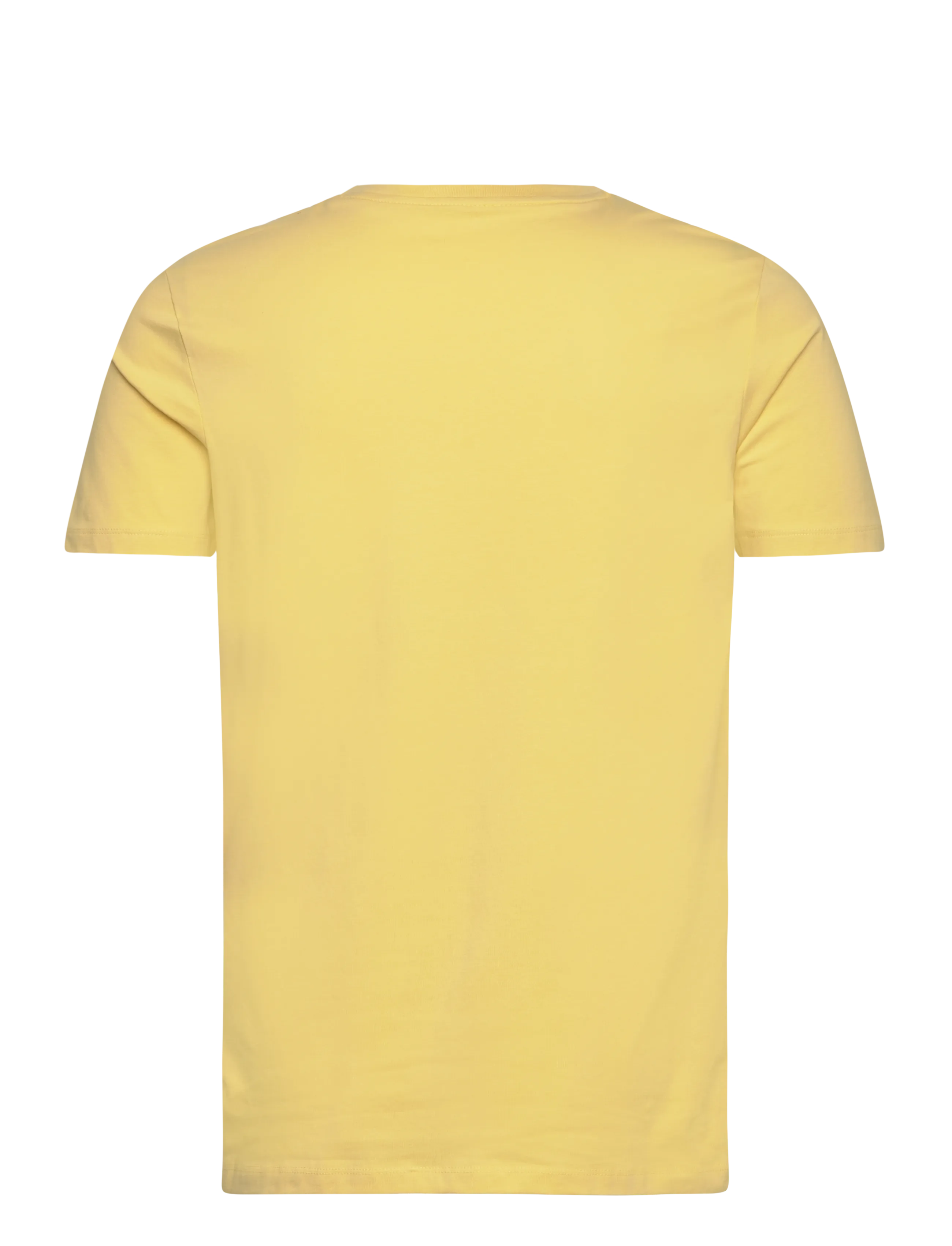 Lindbergh - Mens stretch crew neck tee s/s - short-sleeved t-shirts - yellow banana - 2