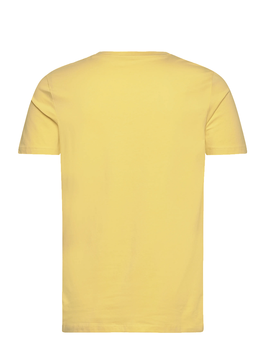 Lindbergh - Mens stretch crew neck tee s/s - kurzärmelig - yellow banana - 2