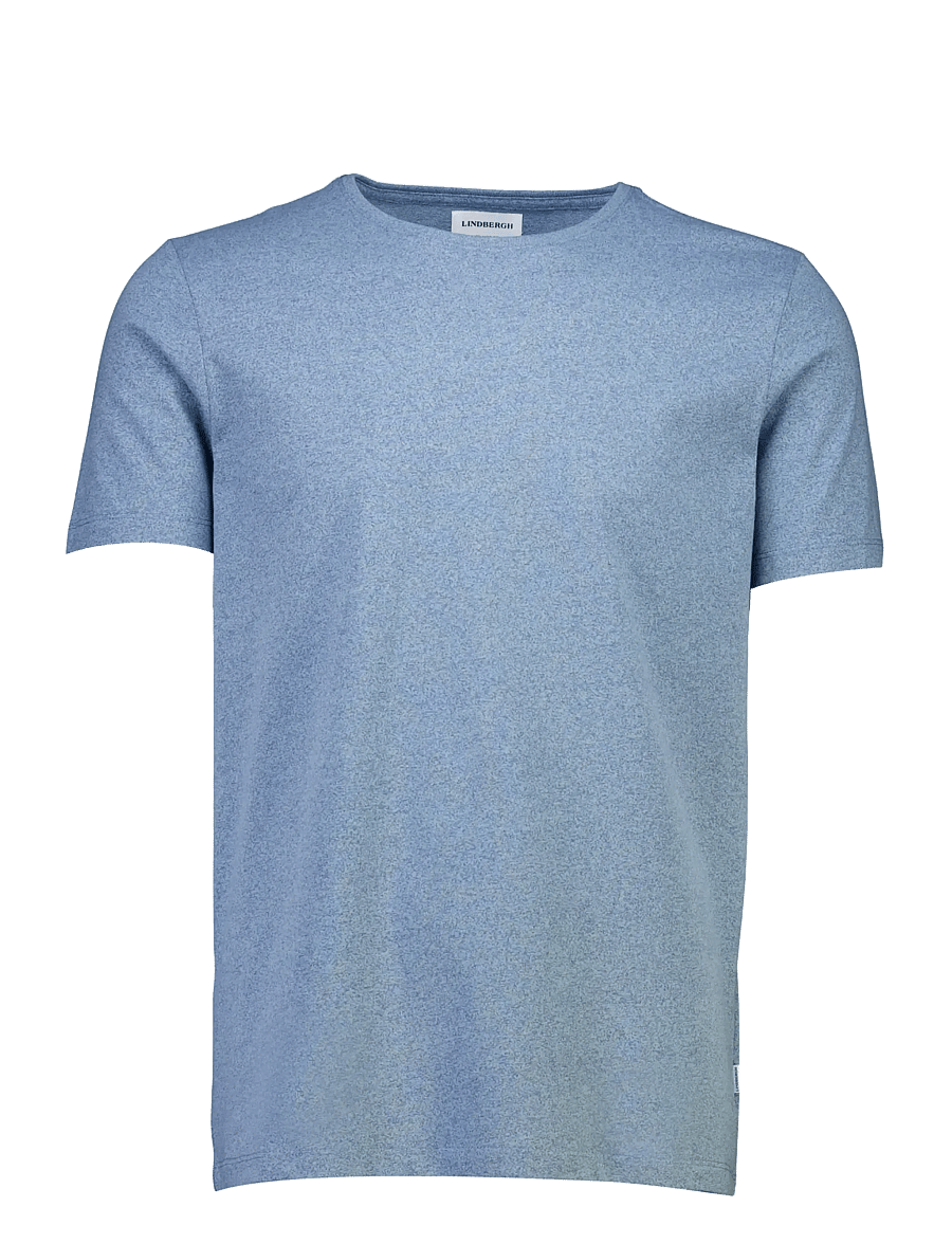 Lindbergh - Mouliné o-neck tee S/S - lühikeste varrukatega t-särgid - blue smoke - 1