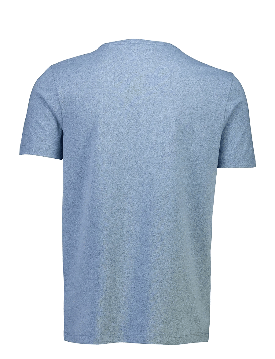 Lindbergh - Mouliné o-neck tee S/S - lühikeste varrukatega t-särgid - blue smoke - 2
