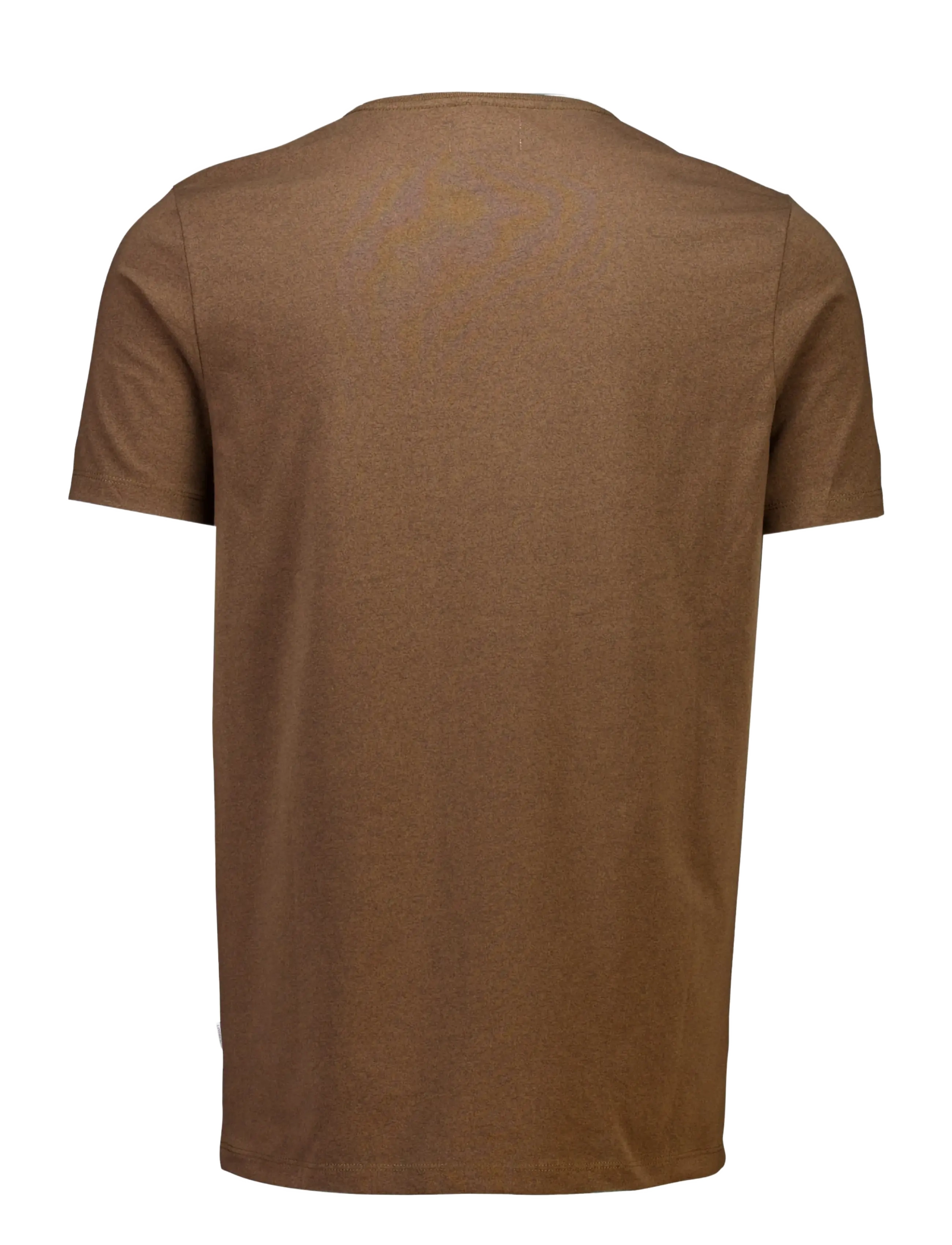 Lindbergh - Mouliné o-neck tee S/S - kortärmade t-shirts - brown bear - 2