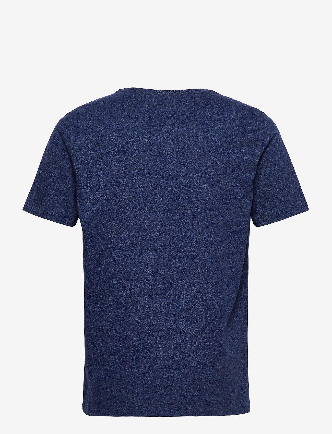 Lindbergh - Mouliné o-neck tee S/S - kortærmede t-shirts - deep navy mix - 1