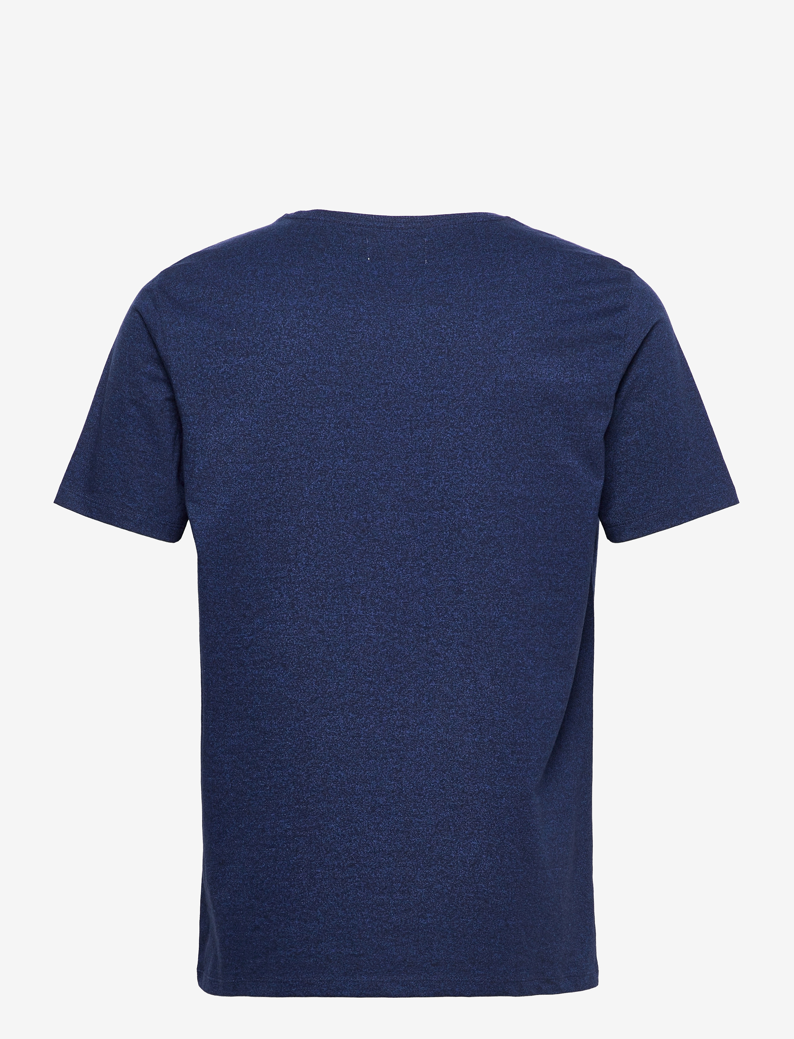 Lindbergh - Mouliné o-neck tee S/S - short-sleeved t-shirts - deep navy mix - 1