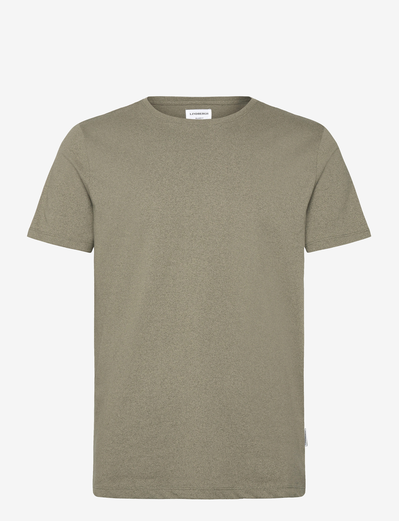 Lindbergh - Mouliné o-neck tee S/SMouliné o-neck tee S/S - kortærmede t-shirts - dk olive - 1