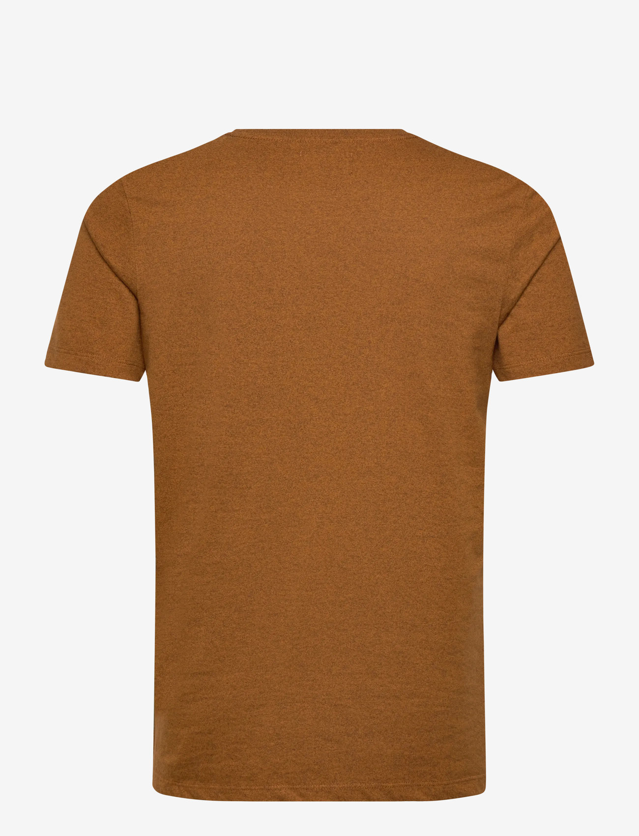 Lindbergh - Mouliné o-neck tee S/S - höstkläder - golden brown - 1