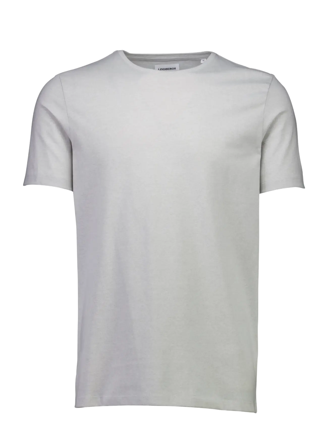 Lindbergh Mouliné o-neck tee S/S - Lindbergh - GREY CLOUD MIX / grey