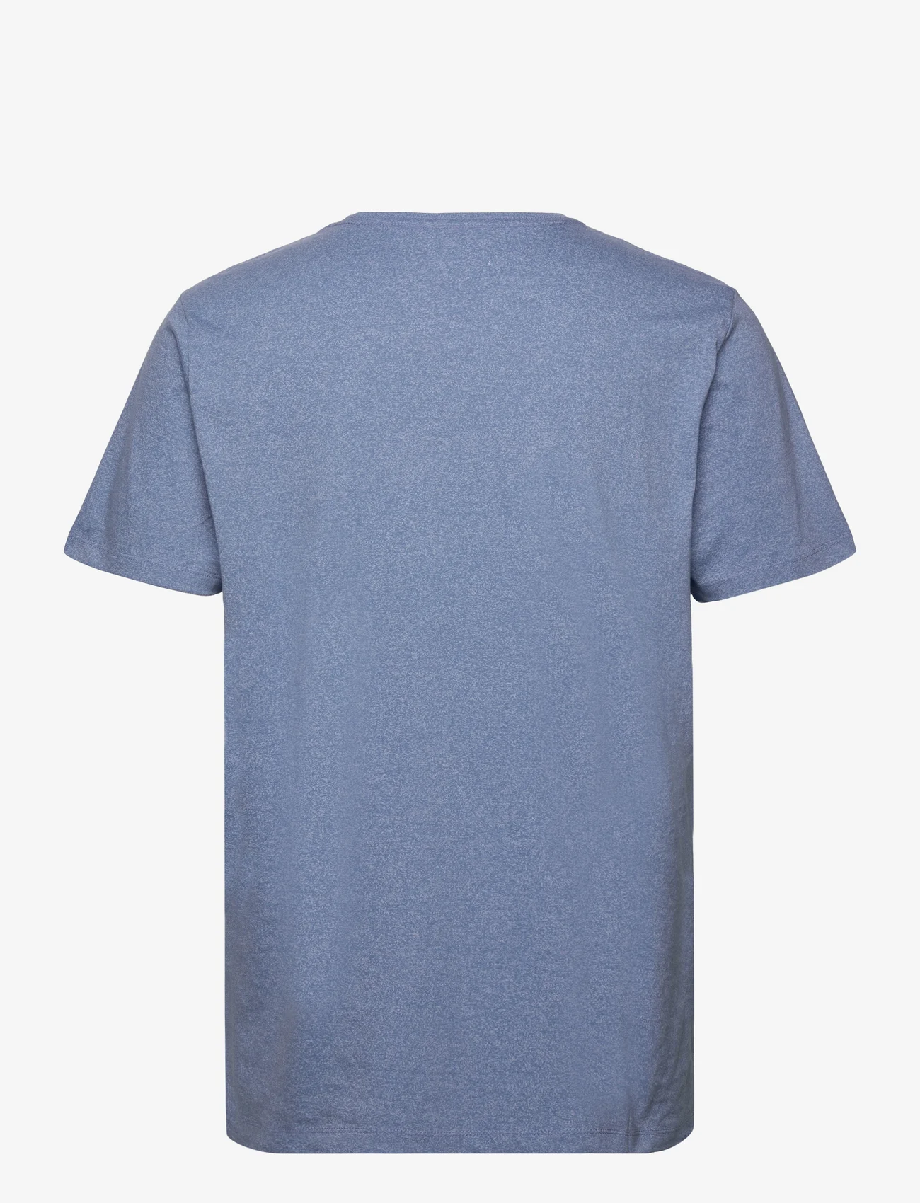 Lindbergh - Mouliné o-neck tee S/S - t-shirts - lt blue mix 123 - 1