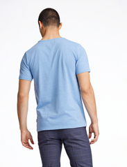 Lindbergh - Mouliné o-neck tee S/S - t-shirts - lt blue mix 123 - 4