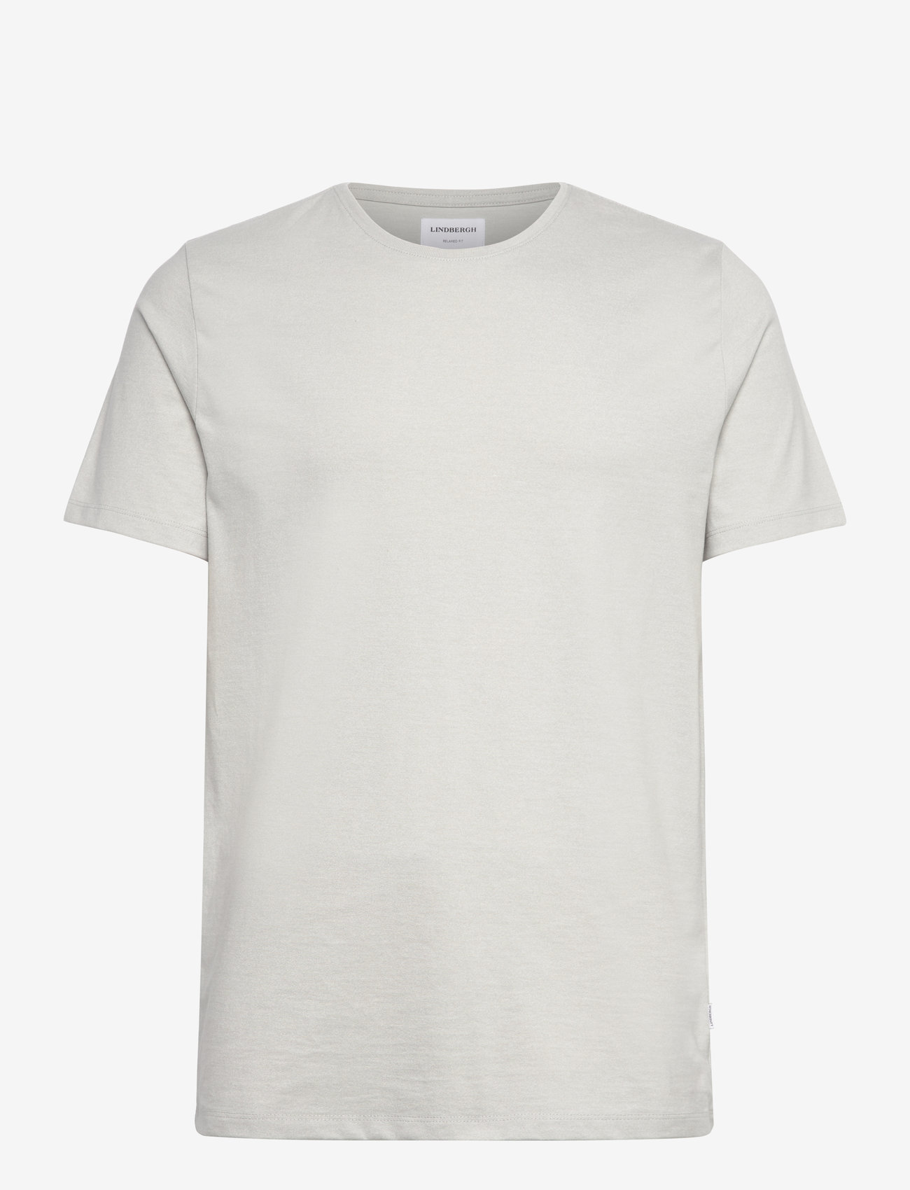 Lindbergh - Mouliné o-neck tee S/S - short-sleeved t-shirts - pastel grey mix - 1