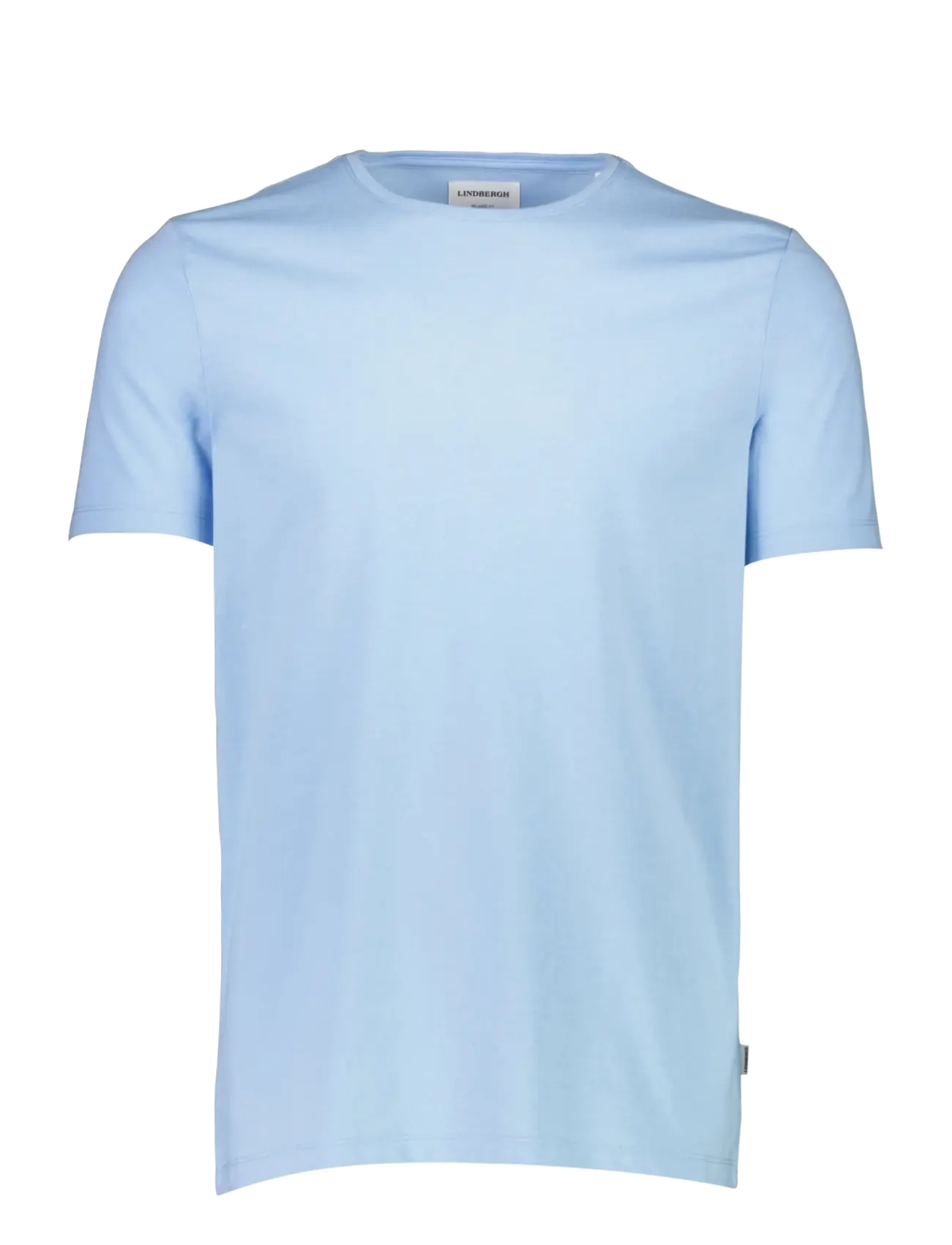 Lindbergh Mouliné o-neck tee S/S - Lindbergh - SKY BLUE MIX / blue