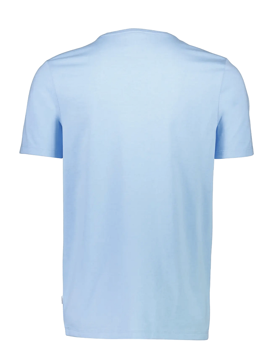 Lindbergh - Mouliné o-neck tee S/S - kortermede t-skjorter - sky blue mix - 1