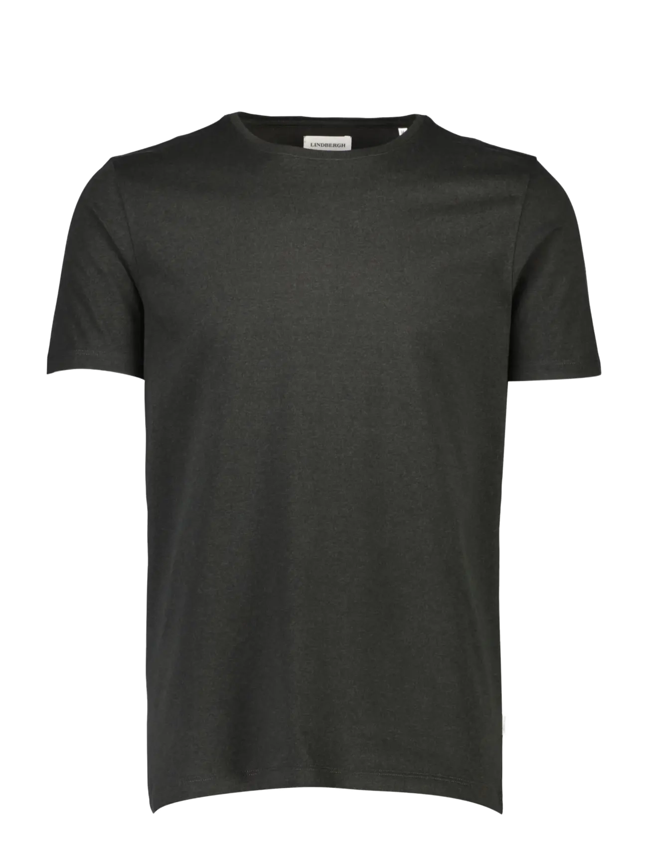 Lindbergh - Mouliné o-neck tee S/S - kortärmade t-shirts - space black mix - 1