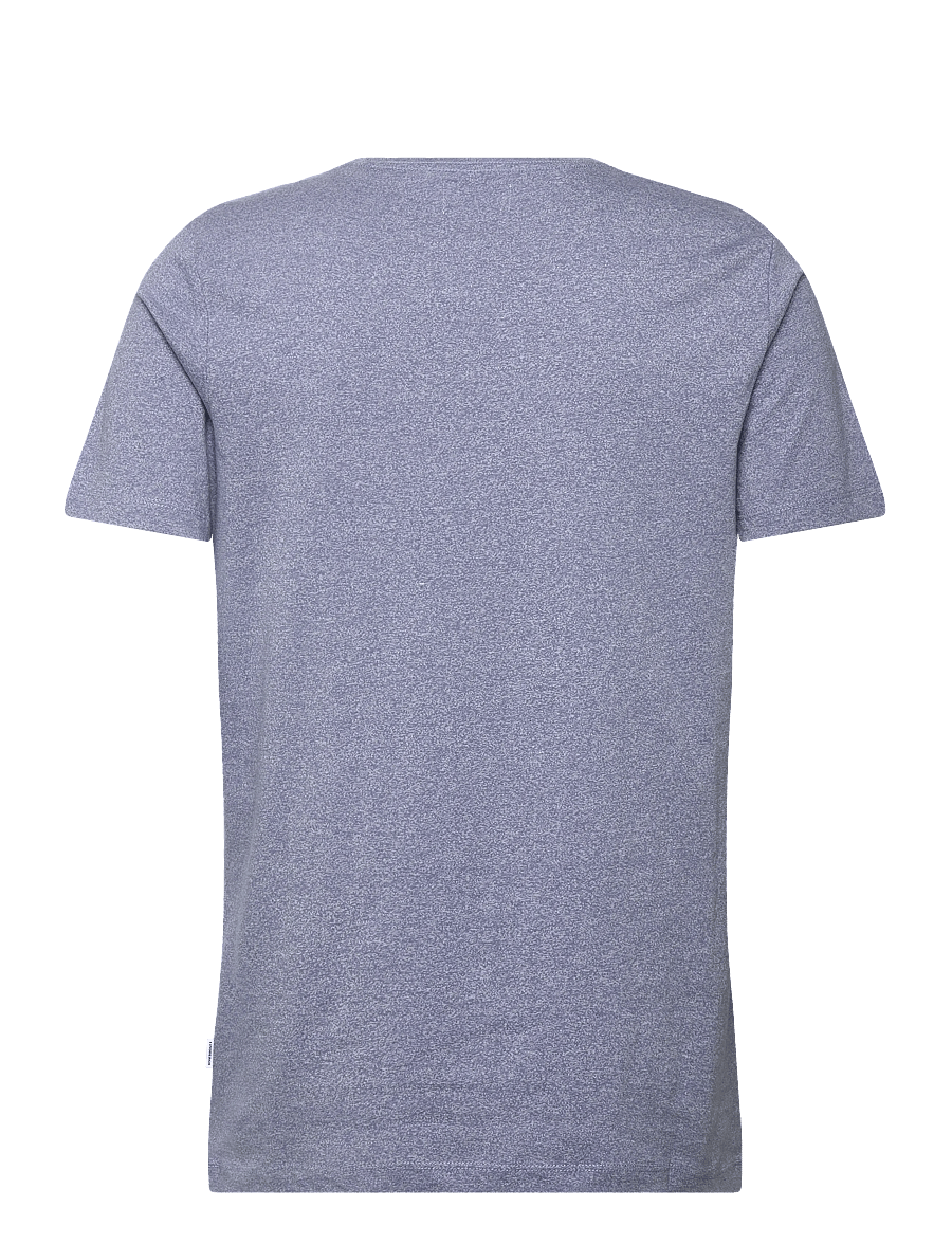 Lindbergh - Mouliné o-neck tee S/S - kortärmade t-shirts - steel blue mix - 2