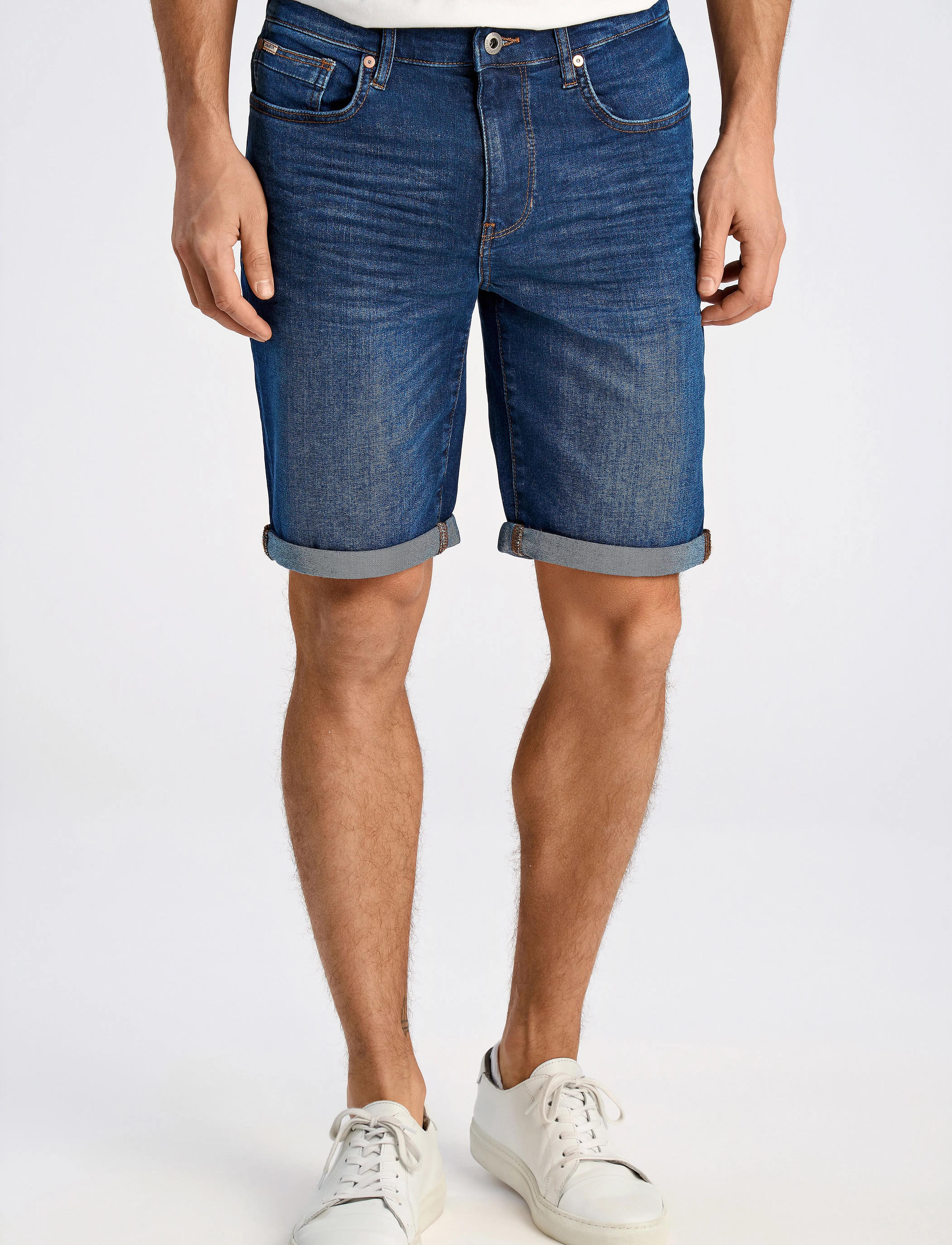 Lindbergh - Superflex denim shorts - mænd - clear blue - 3