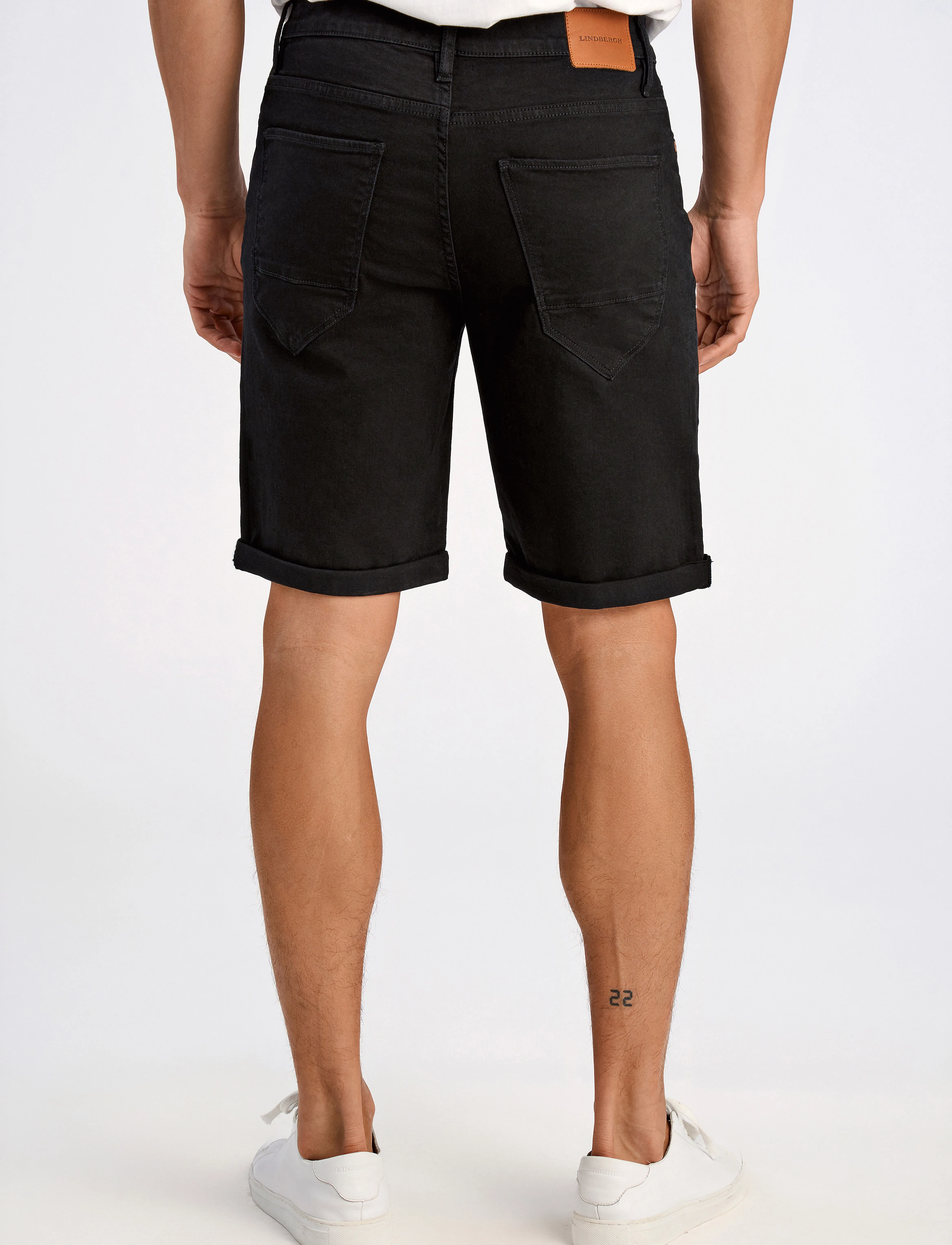 Lindbergh - Superflex Denimshorts - herren - black - 4