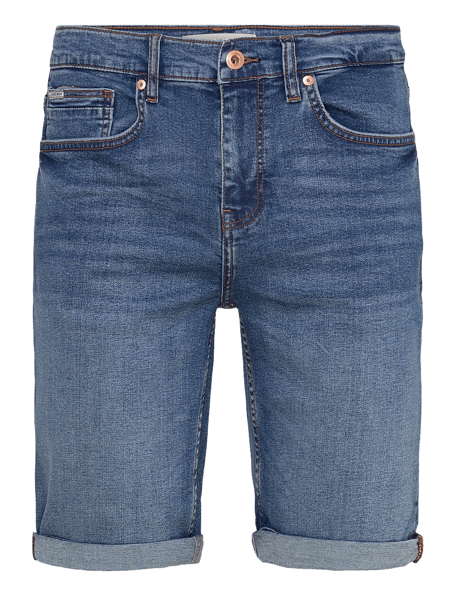 Lindbergh - Superflex denim shorts - jorts - bright blue - 1