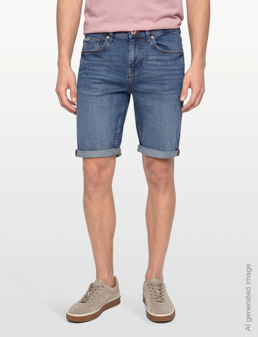 Lindbergh - Superflex denim shorts - jorts - bright blue - 3