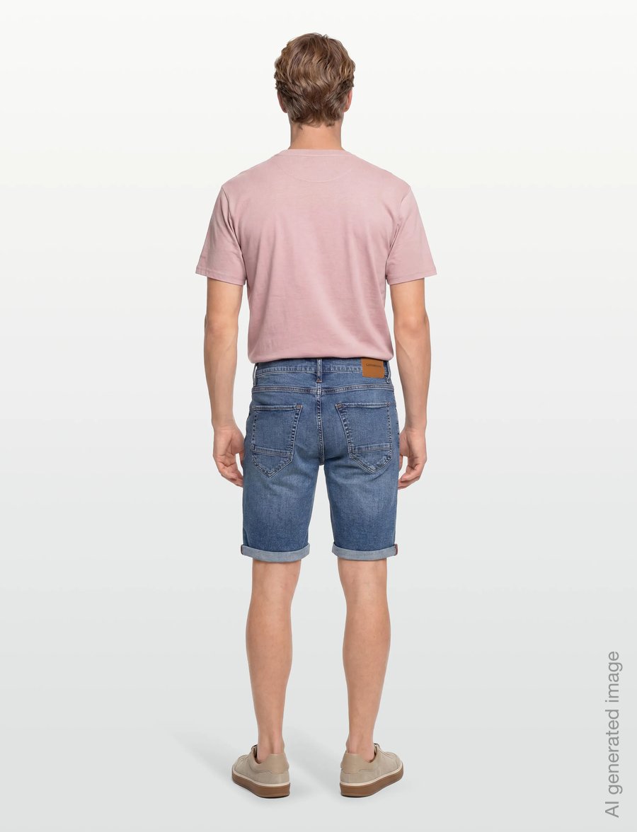 Lindbergh - Superflex denim shorts - jorts - bright blue - 4