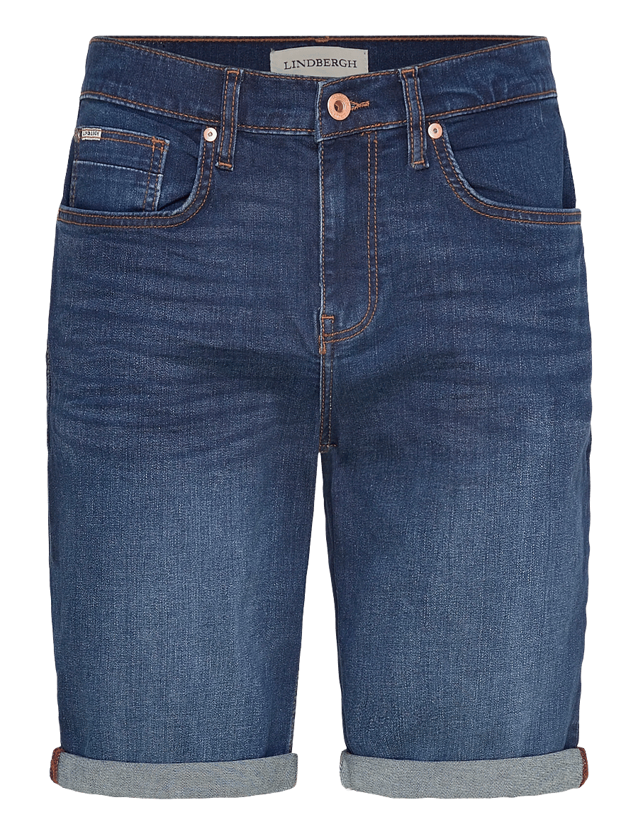 Lindbergh - Superflex denim shorts - jeansshorts - clear blue - 1