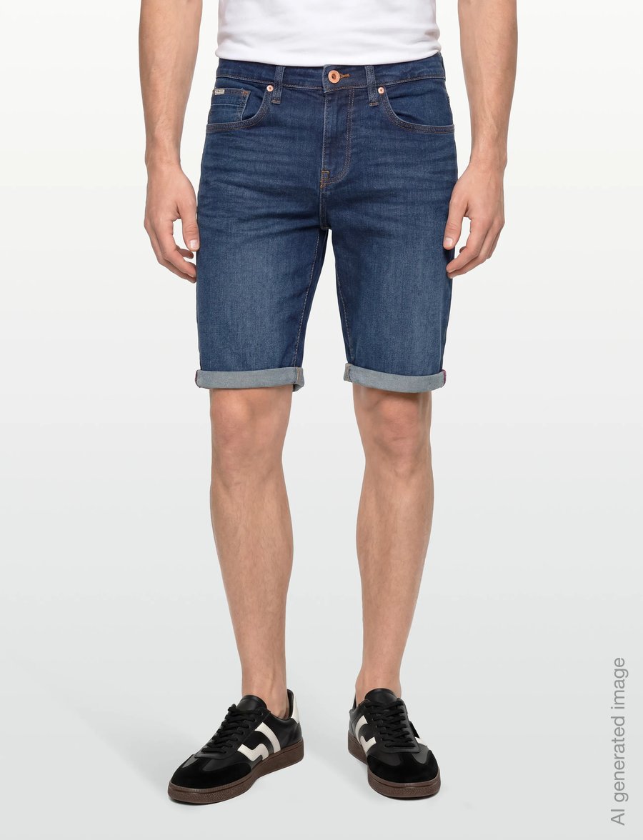 Lindbergh - Superflex denim shorts - jeansshorts - clear blue - 3