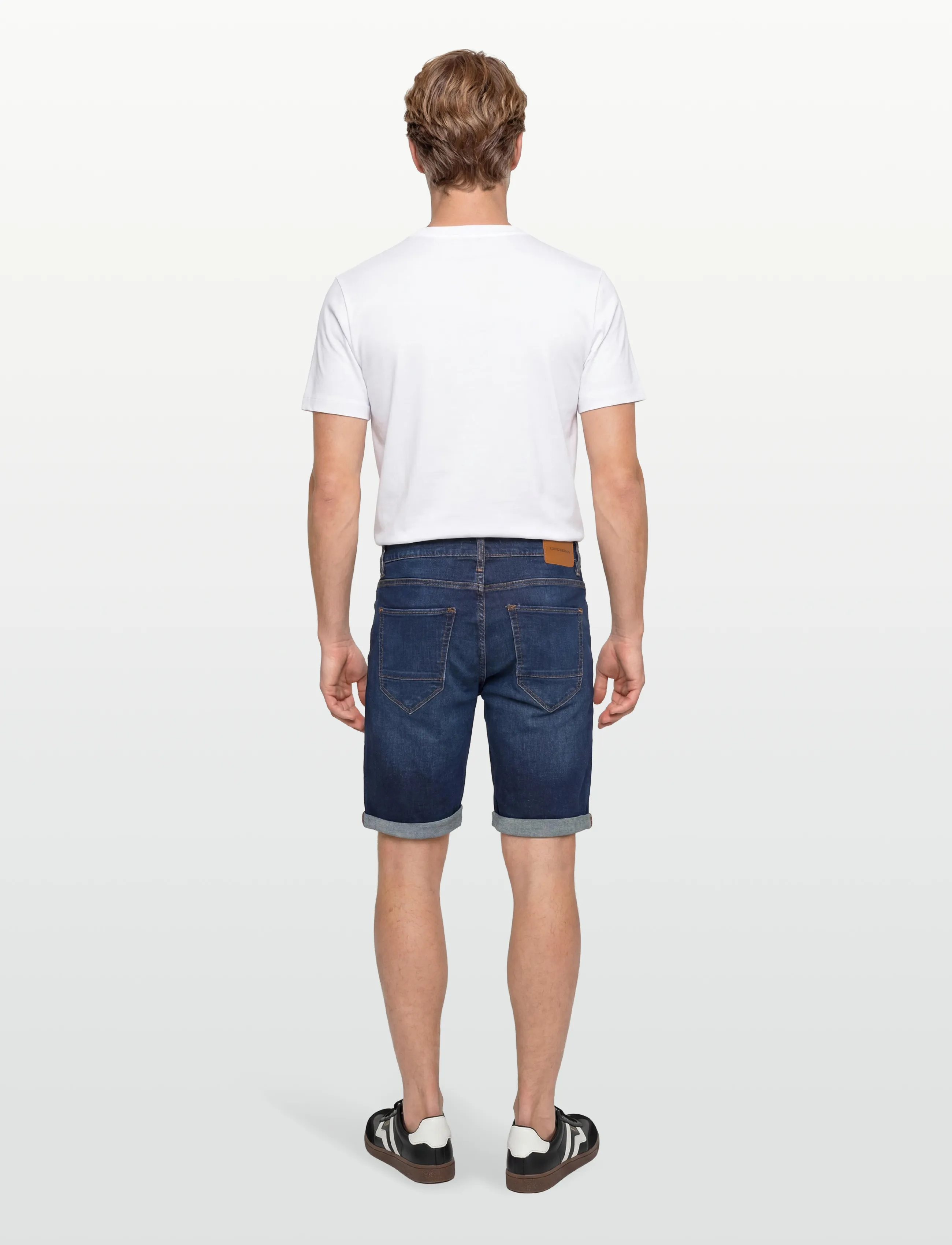 Lindbergh - Superflex denim shorts - jorts - clear blue - 4