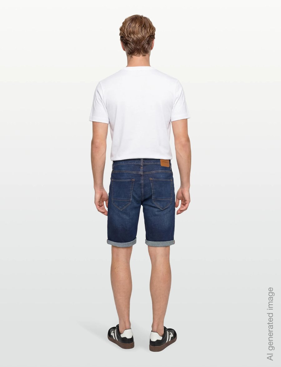 Lindbergh - Superflex denim shorts - jeansshorts - clear blue - 4