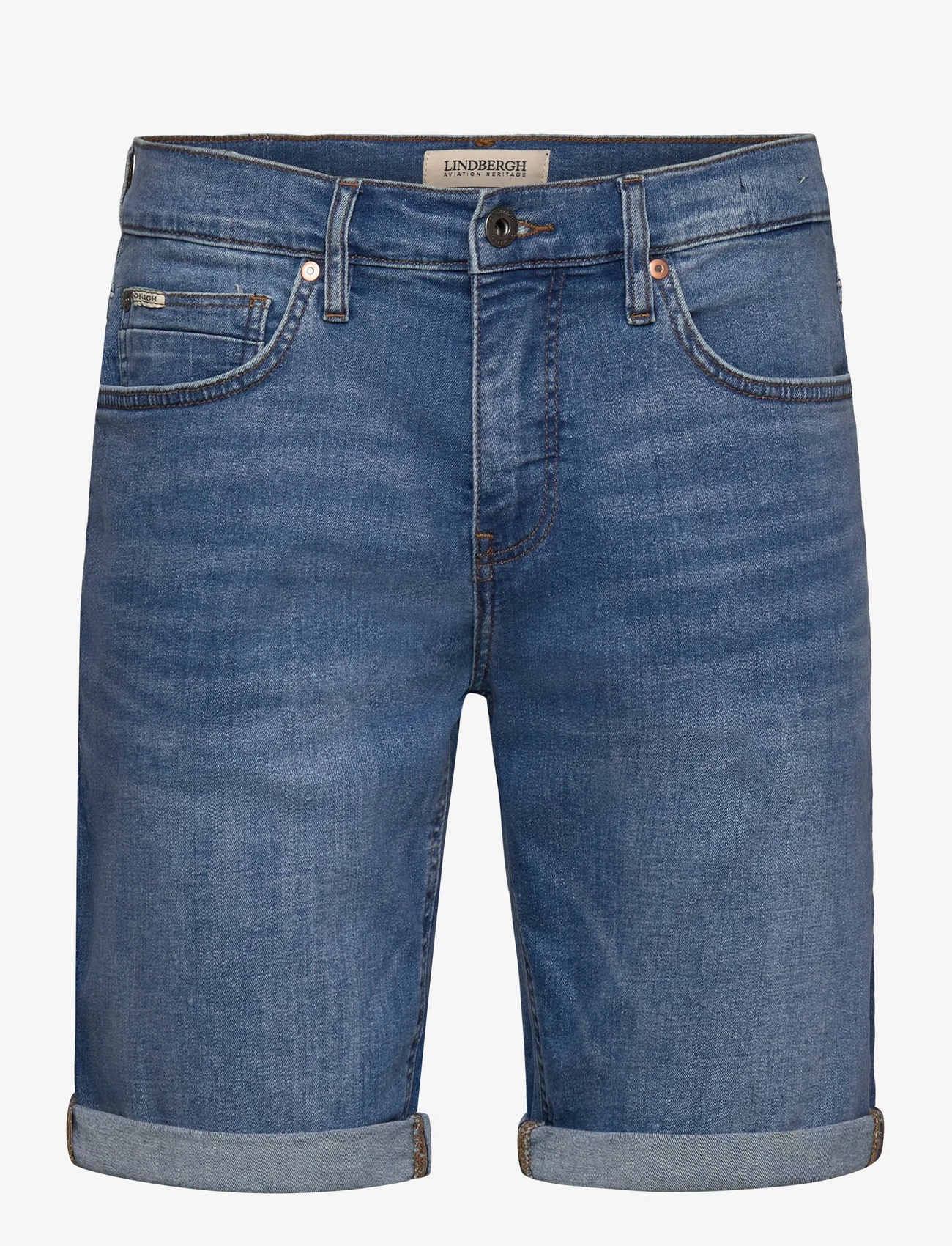 Lindbergh - Superflex denim shorts - jeans shorts - pale blue - 0