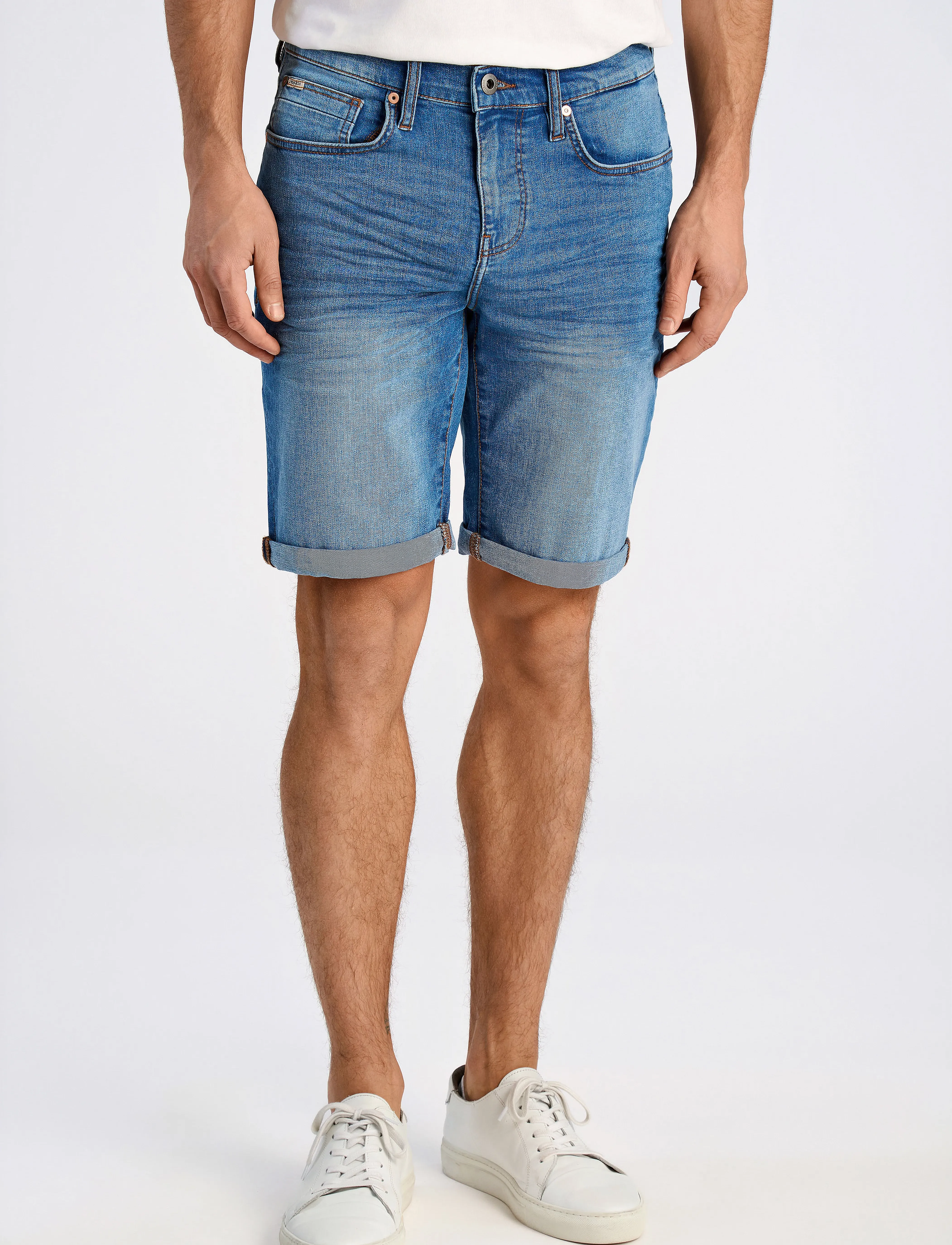 Lindbergh - Superflex denim shorts - herren - sky blue - 3