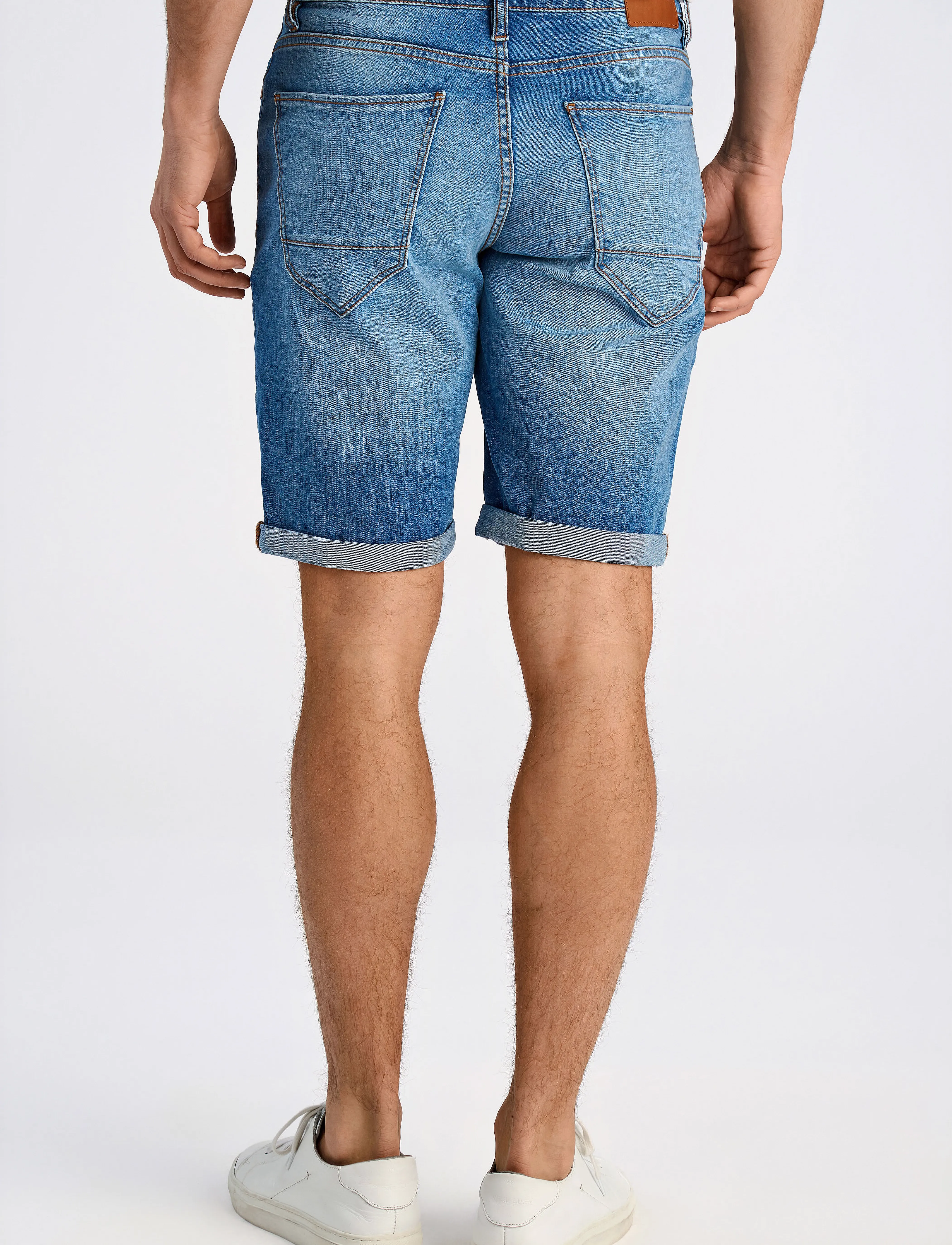 Lindbergh - Superflex denim shorts - herren - sky blue - 4