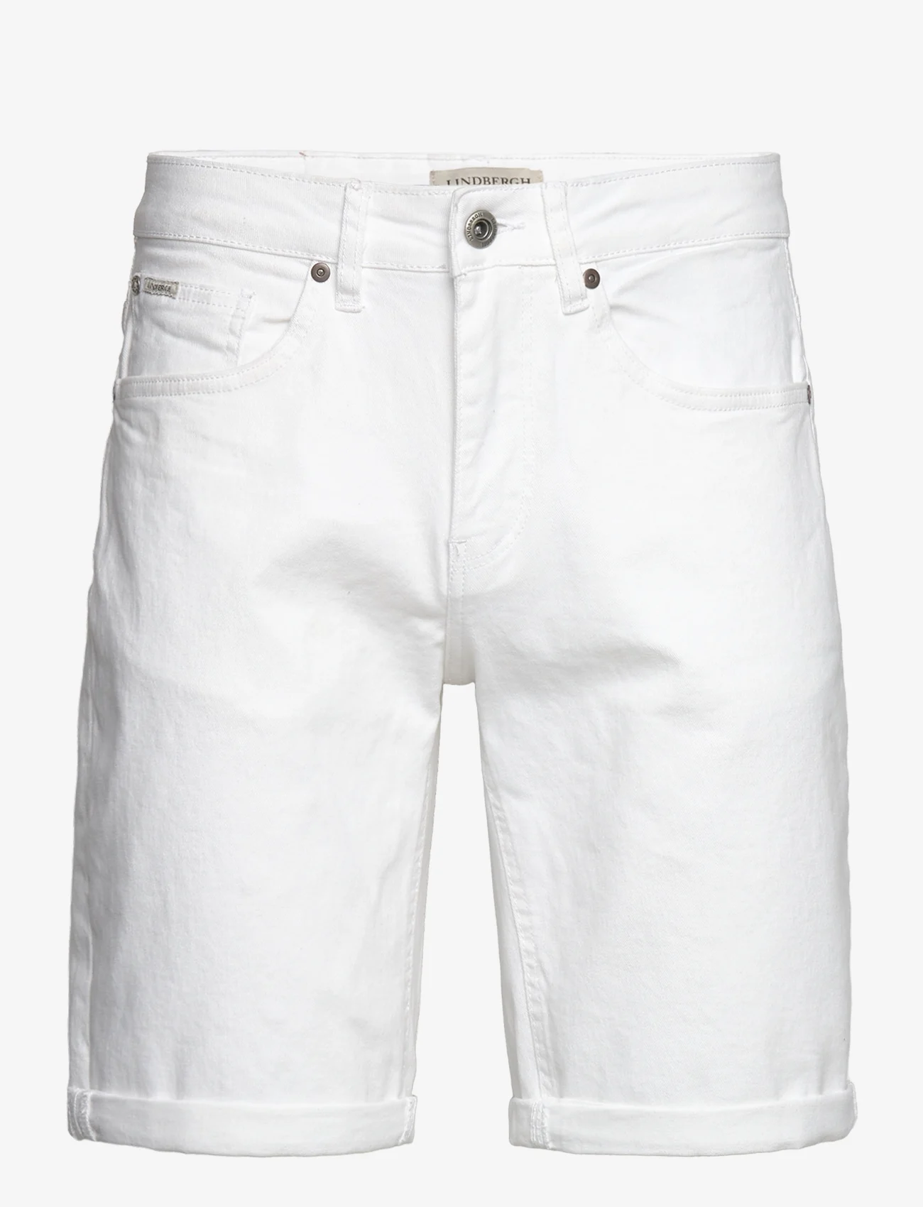Lindbergh - Regular fit denim shorts - jeansowe szorty - white - 0
